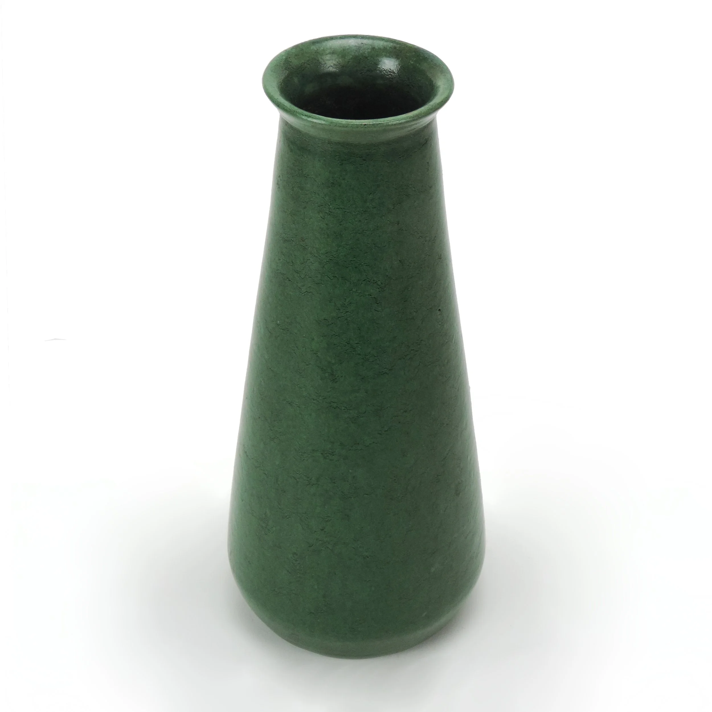 Merrimac-Pottery-11-5in-feathered-green-tall-tapered-vase-C.jpg