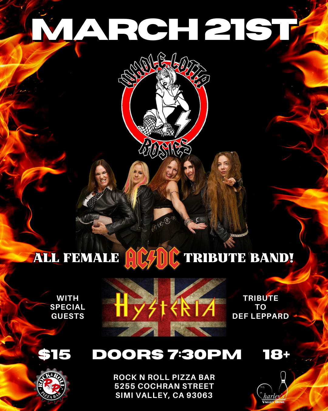 Whole Lotta Rosies &amp; Hysteria, Tributes to AC/DC &amp; Def Leppard