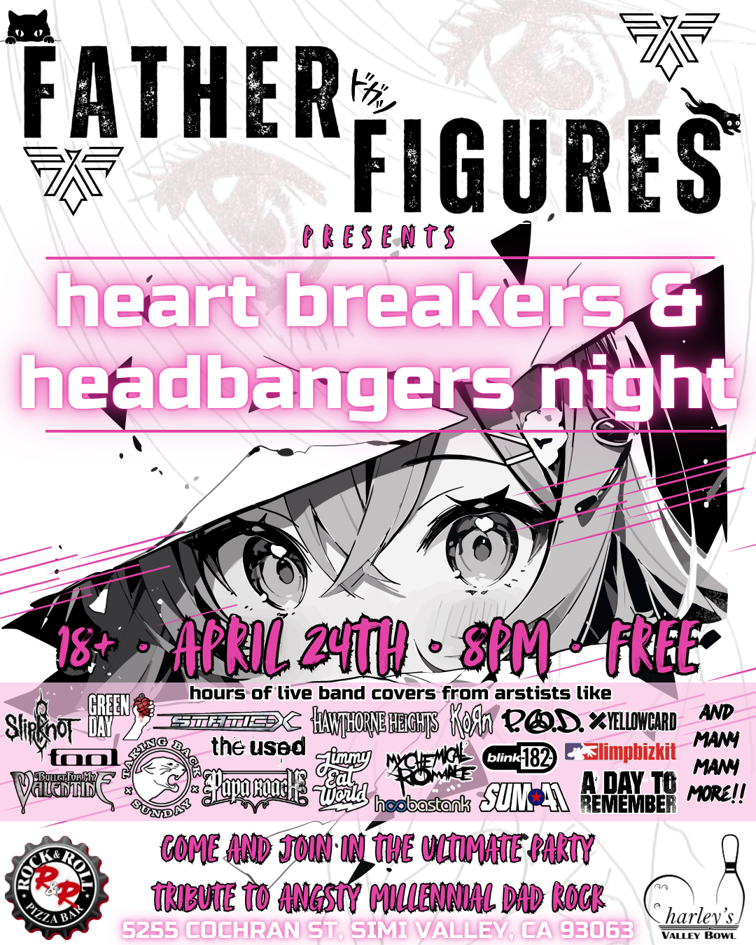 Father Figures, Heart Breakers &amp; Headbangers Night