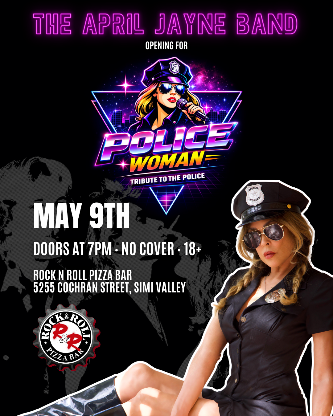 Police Woman, tribute to The Police, with The April Jayne Band