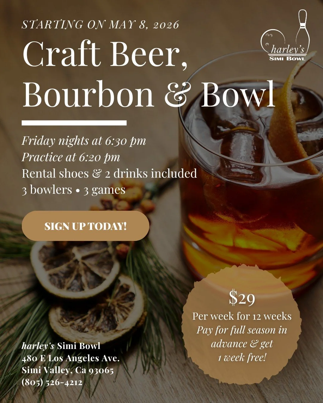Bourbon, beer, bubbly, and bowling 🎳🤝 Are you team Craft Beer, Bourbon, and Bowl or team Suds N' Bubbly? 🥃🍷

Spots are filling up fast for the summer season! Click the "join a league" link our bio to secure your spot now 🍻

#harleysimi