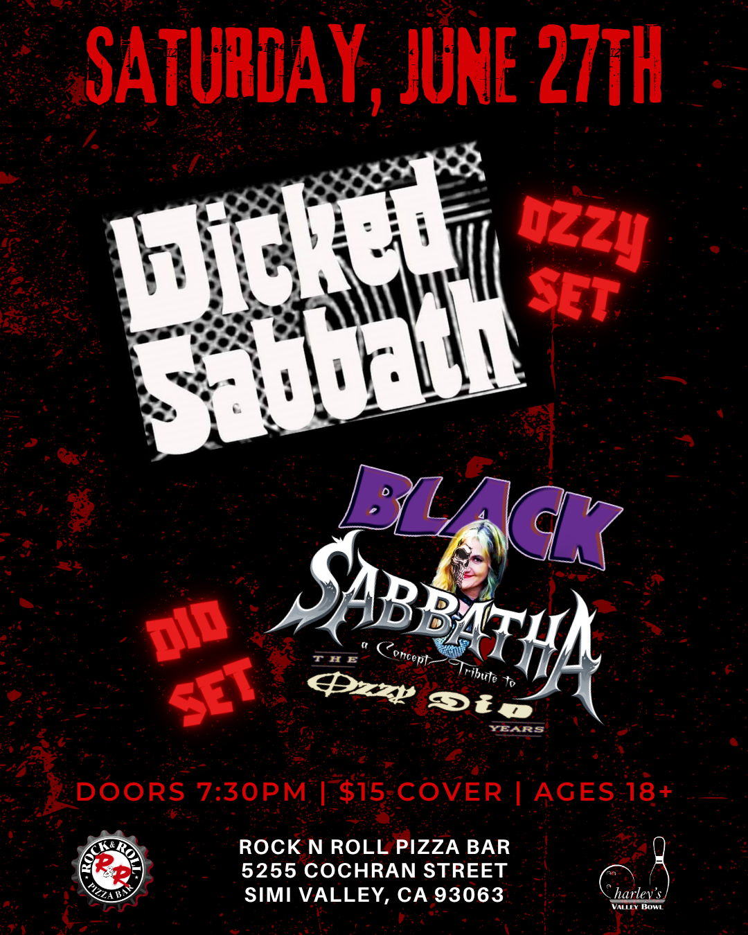 Wicked Sabbath performing Ozzy &amp; Black Sabbatha performing Dio