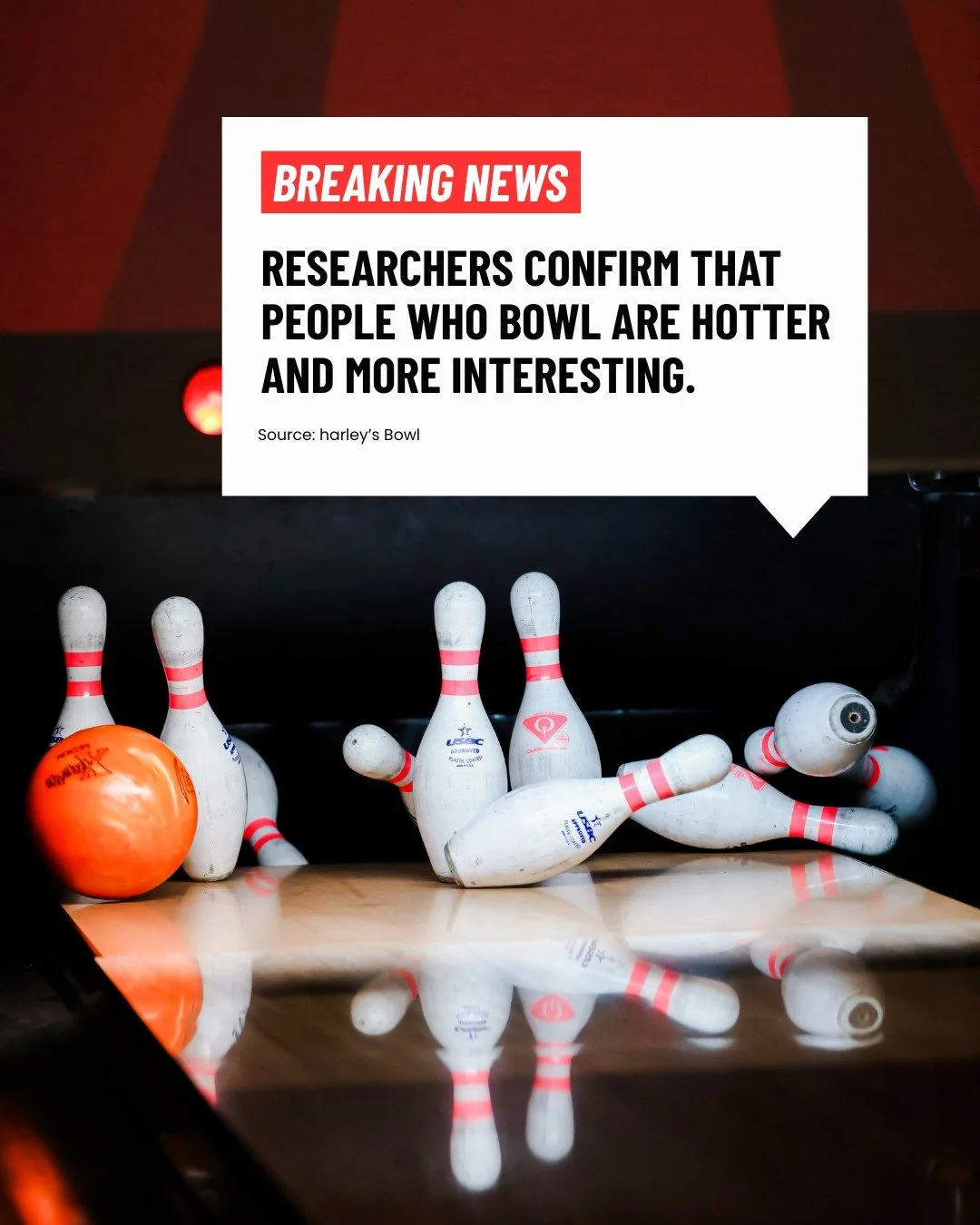 Did you hear the news? 🗞️👀

Also, did you know the best way to improve your game is to join a bowling league? We're just stating facts! 🎳😎

If you haven't signed up for a summer league yet, tap the link in our bio to browse our league schedules a