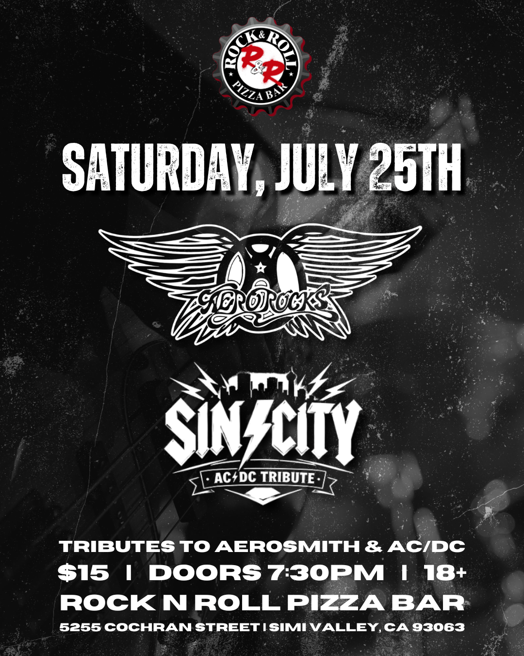 Aerorocks &amp; Sin City, Tributes to Aerosmith &amp; AC/DC
