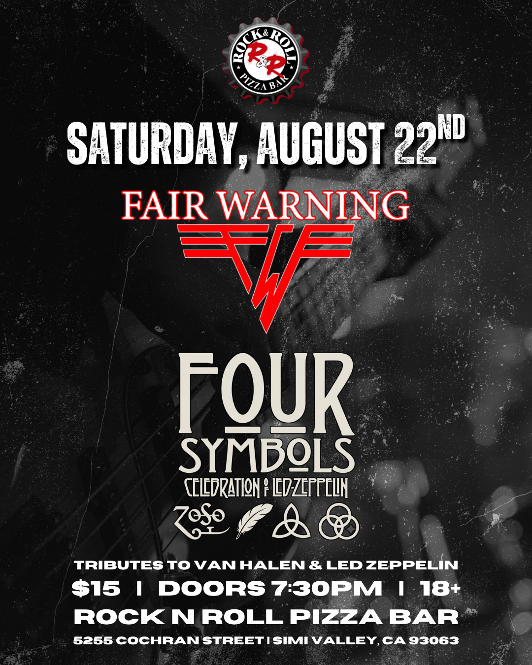 Fair Warning &amp; Four Symbols, Tributes to Van Halen &amp; Led Zeppelin