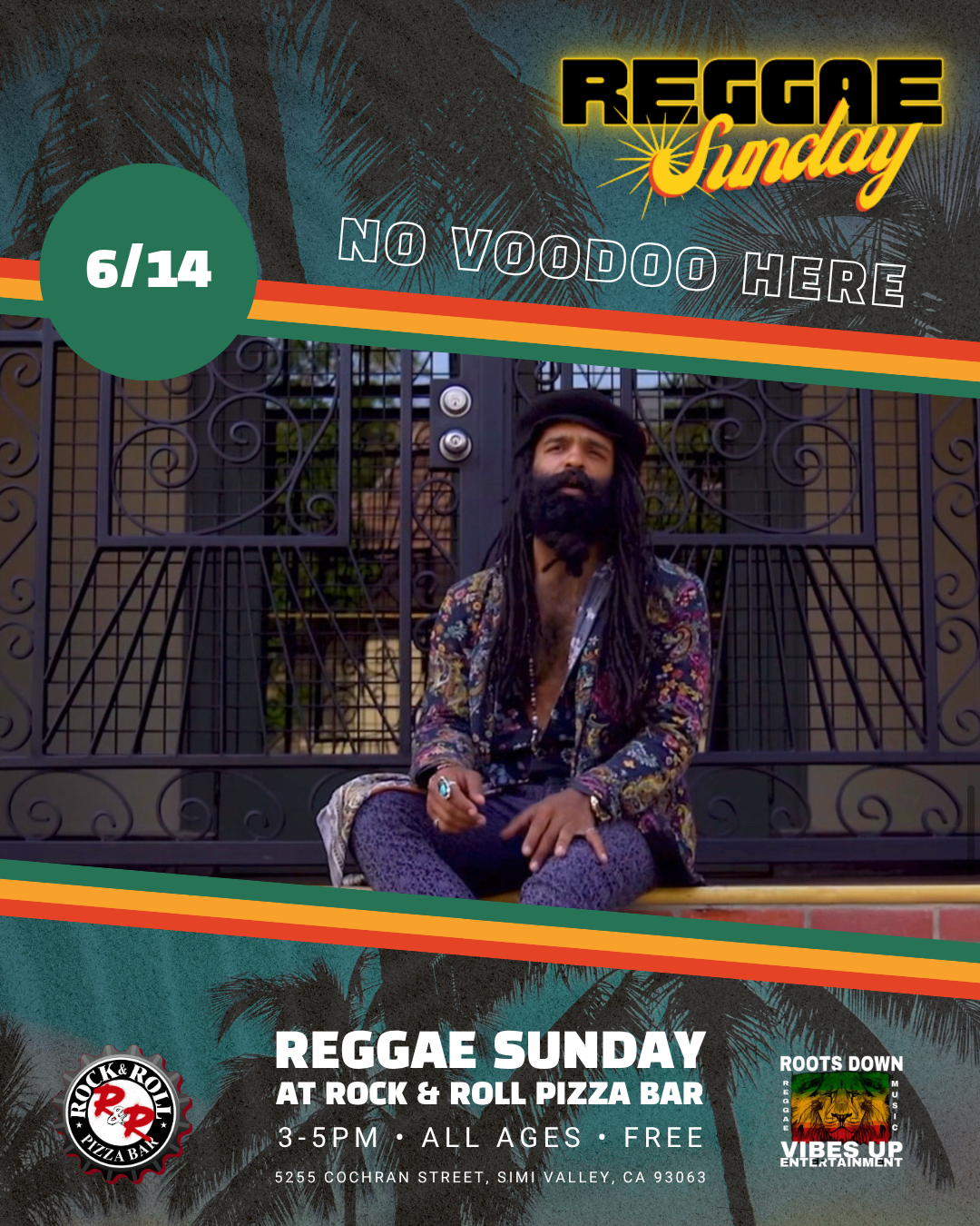 Live music, reggae sunday, free all ages event in Simi Valley