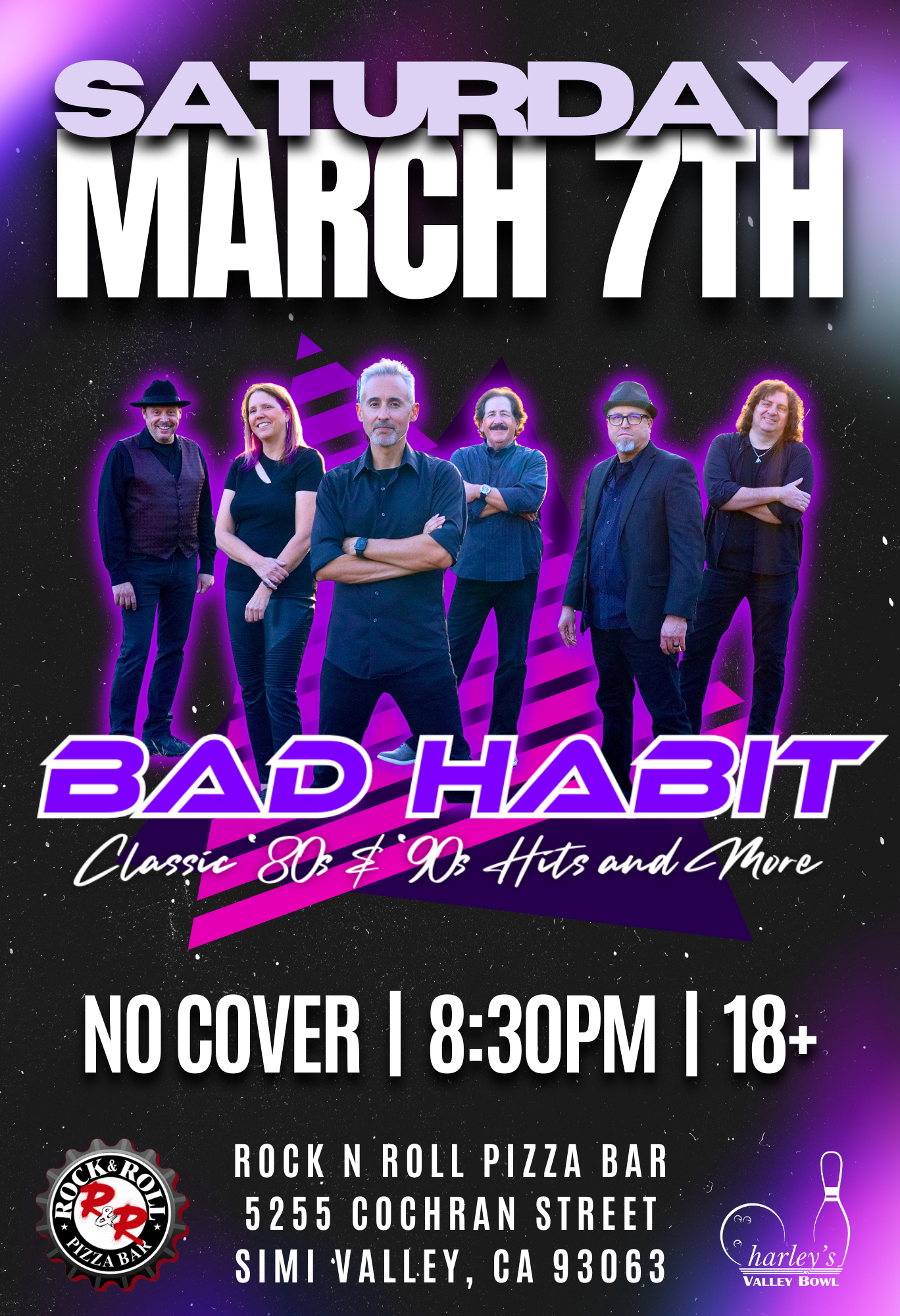 Bad Habit, live music in Simi Valley at Rock N Roll Pizza Bar