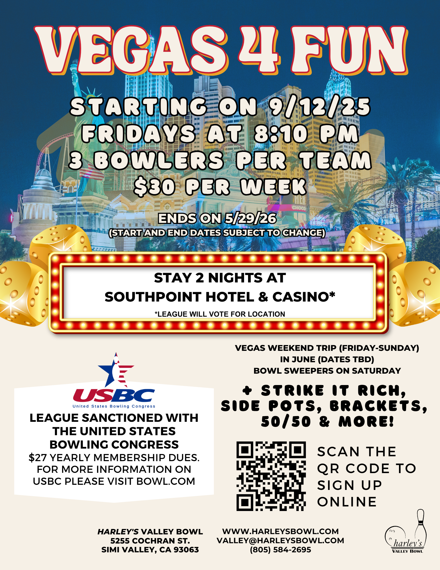 harley's Valley Bowl Vegas 4 Fun league