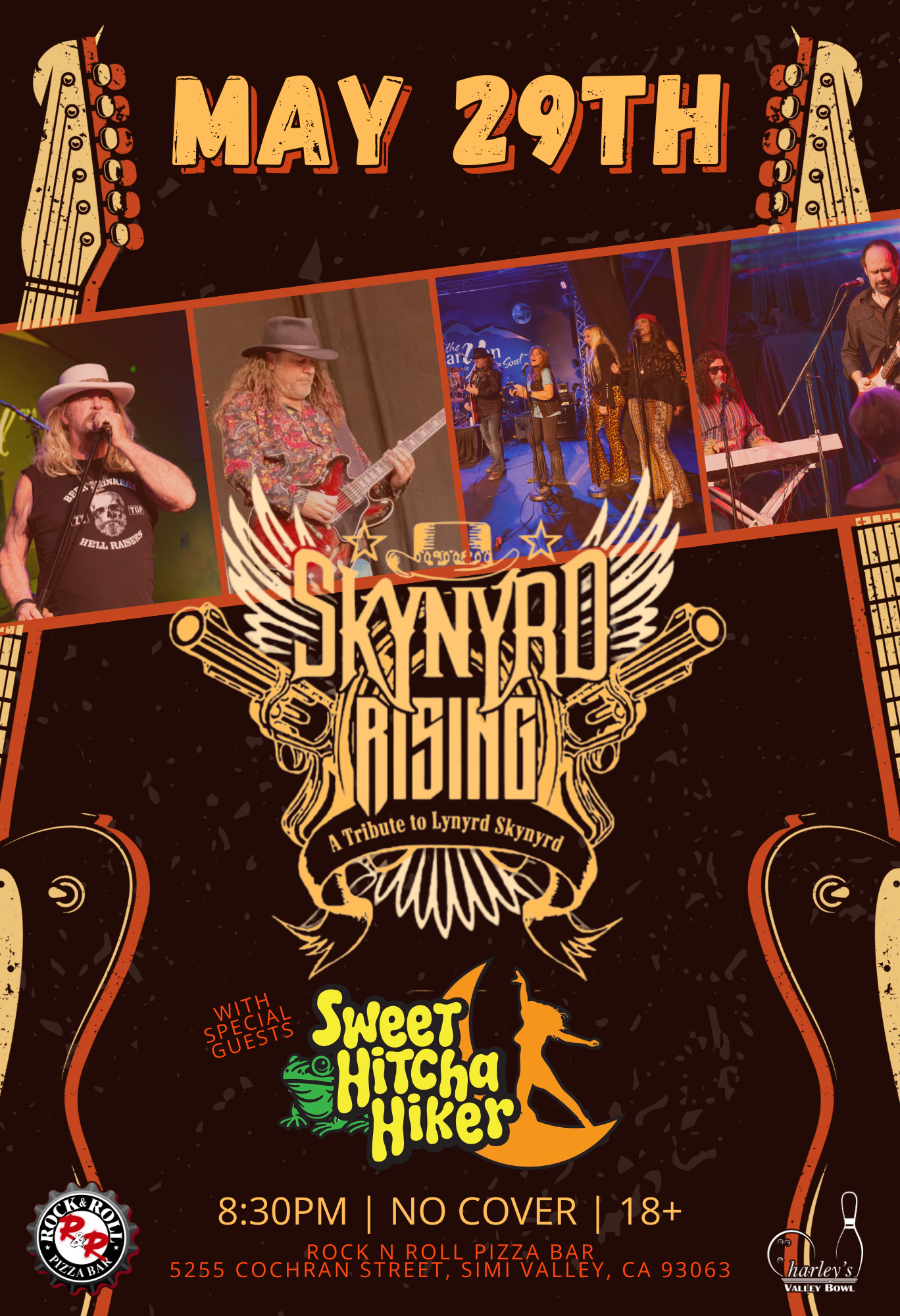 Skynyrd Rising, free live local music, rock n roll pizza bar, Simi Valley