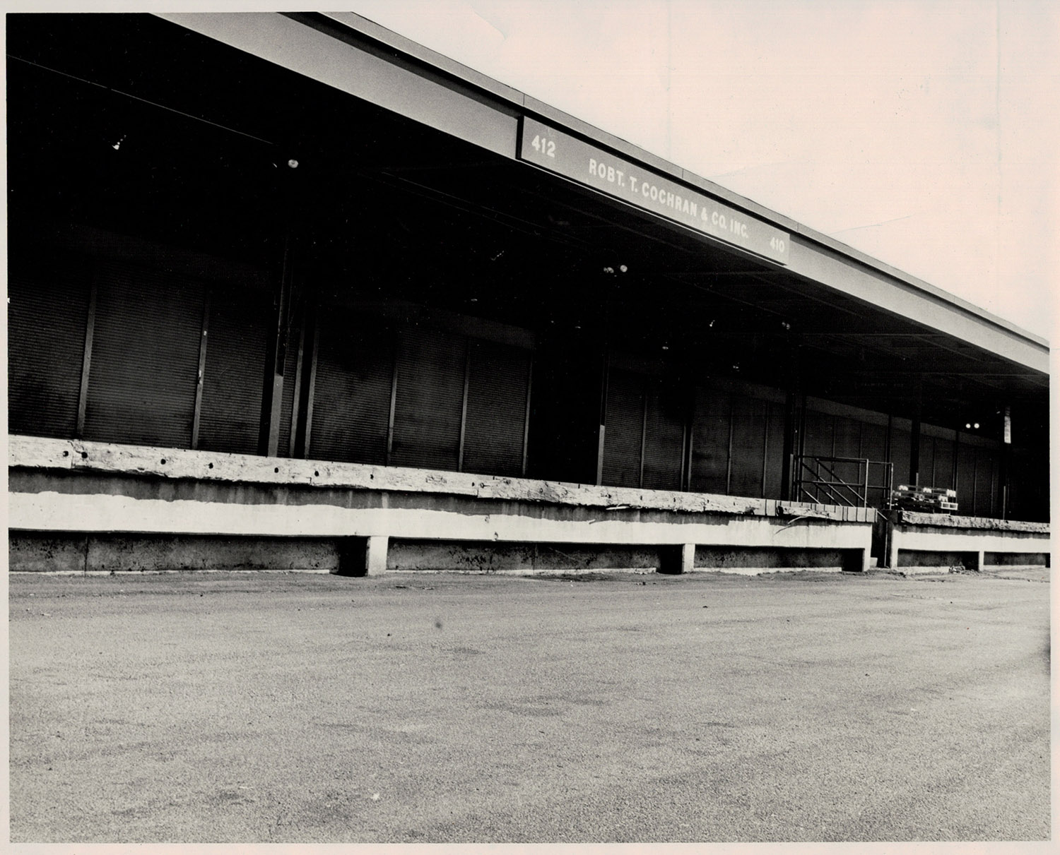 Vintage photo of Robt. T. Cochran produce market at Hunts Point Produce Market NYC