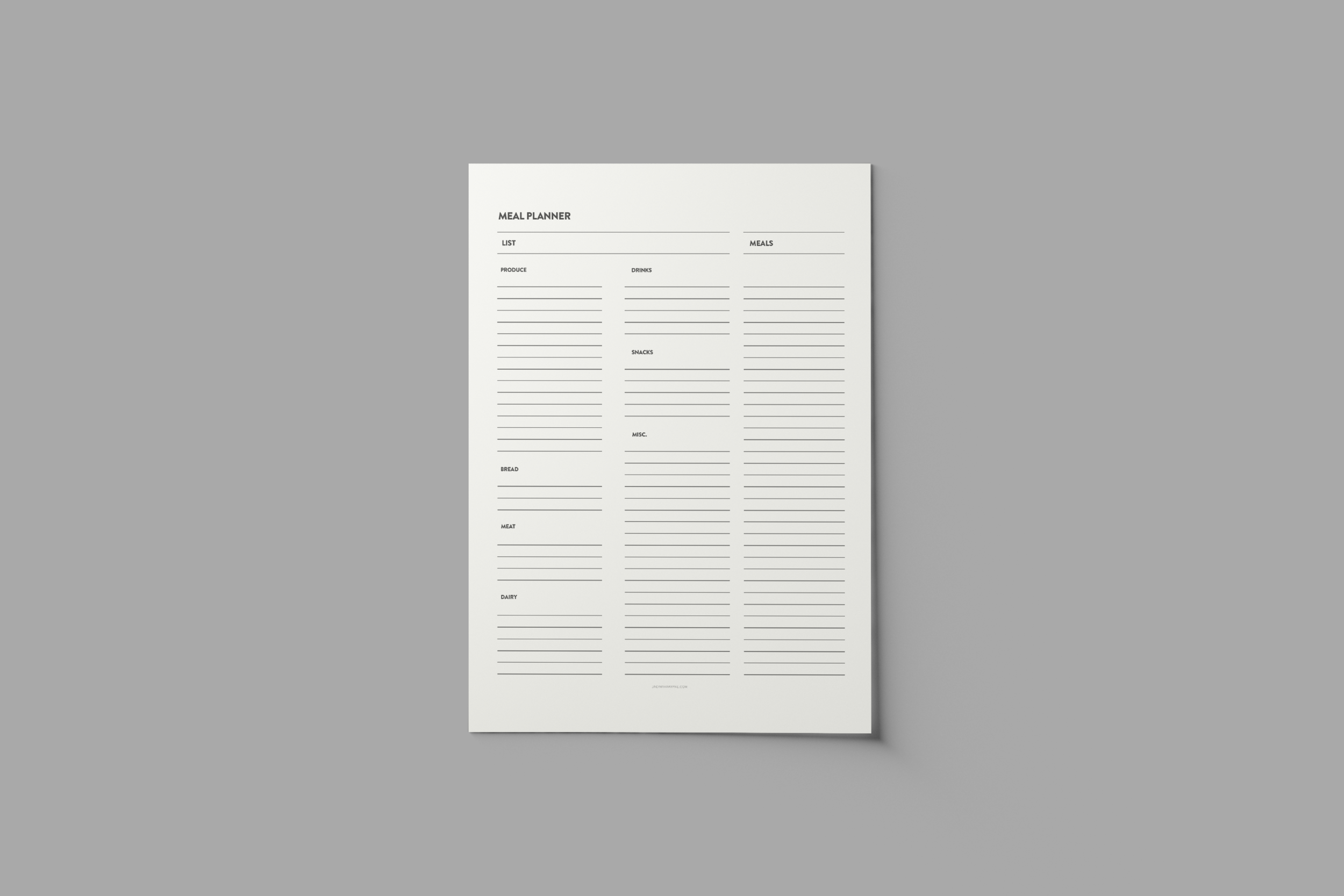 MEAL PLANNER 2.0