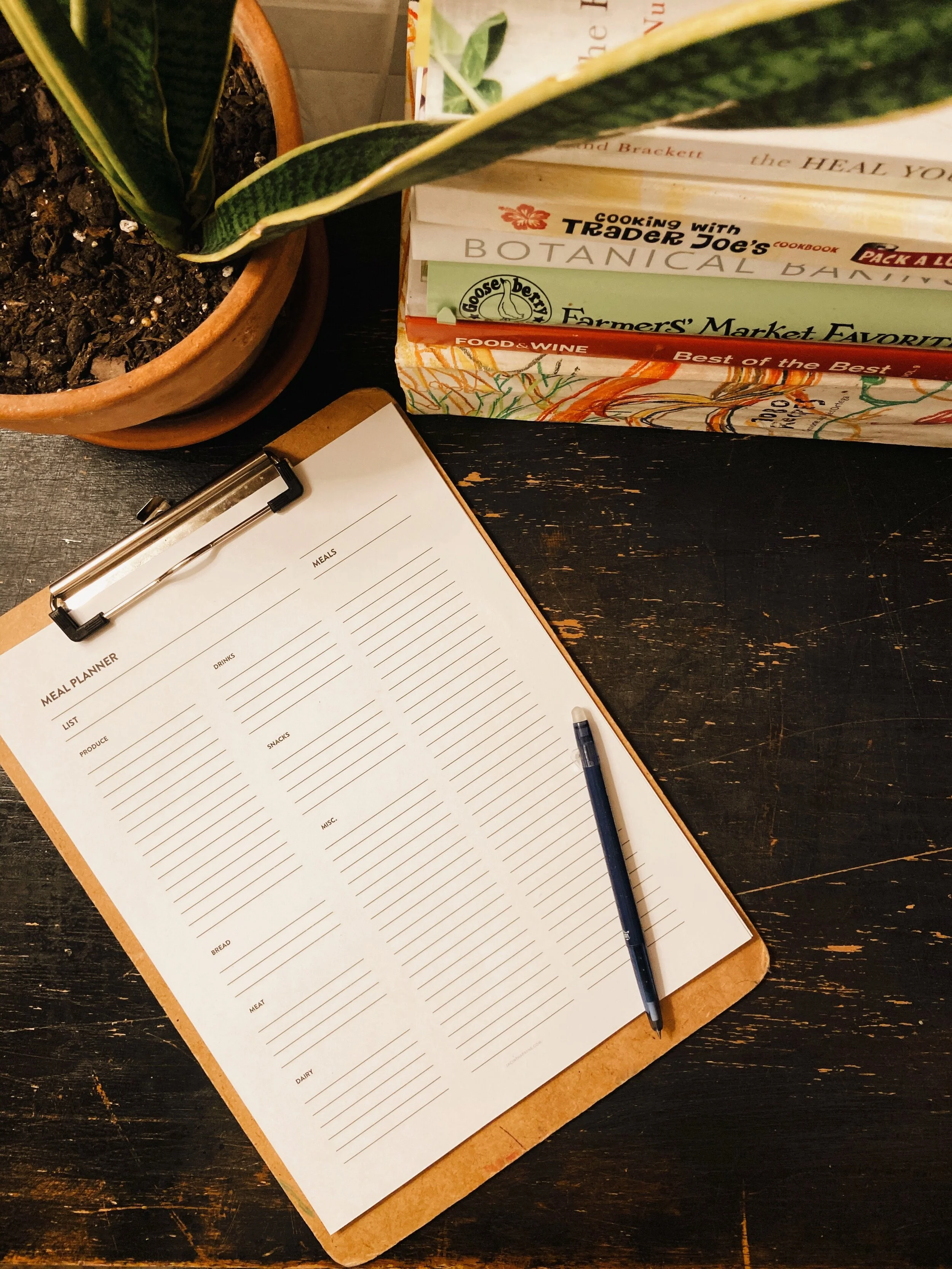 PLANNING FOR YOUR MEALS