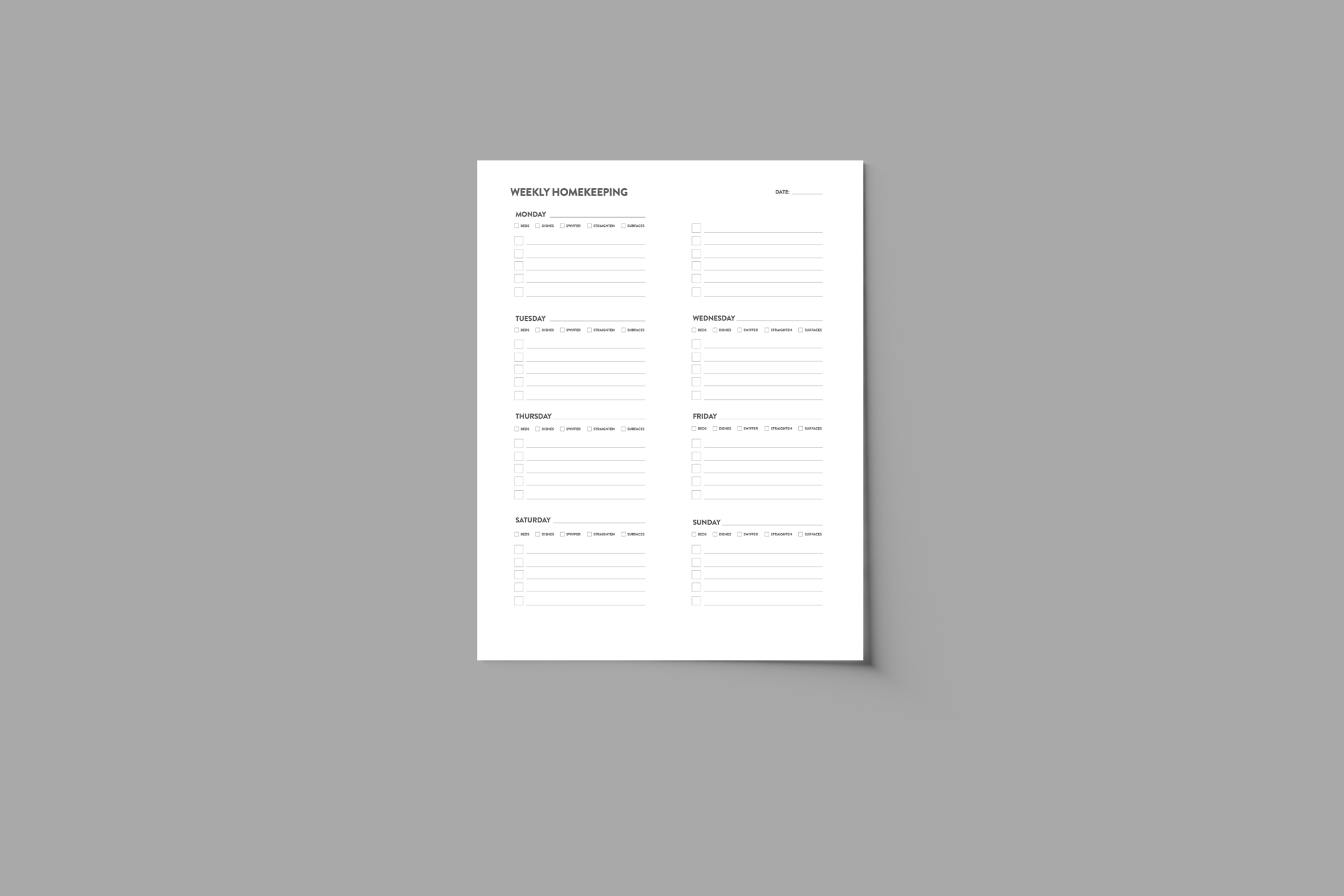 HOMEKEEPING DOC