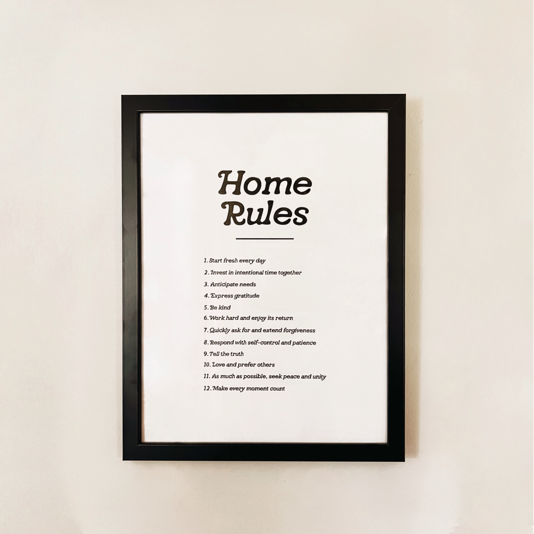 HOME RULES PRINT