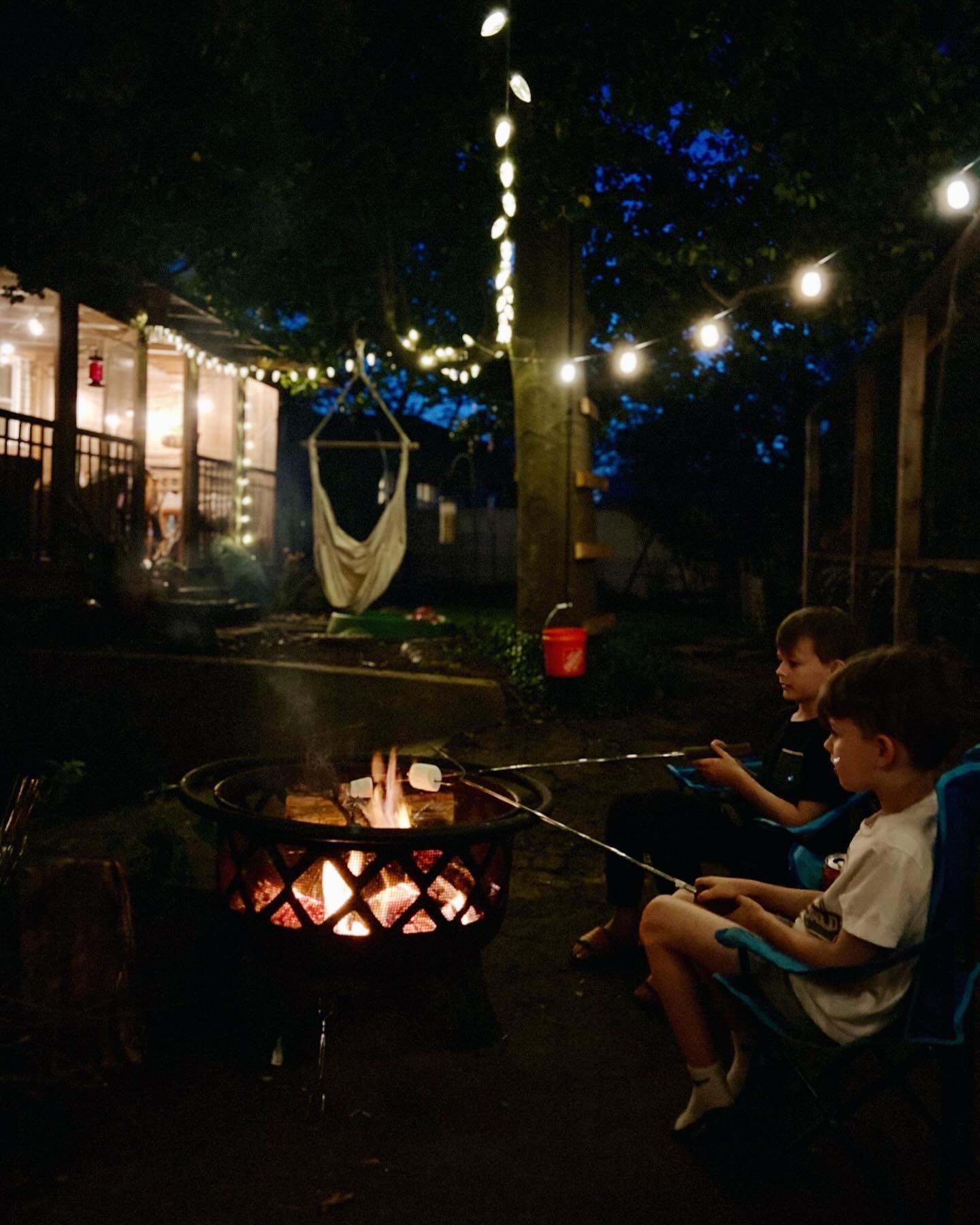 Our annual backyard camping trip is one of my favorite things we do together. 🏕️✨