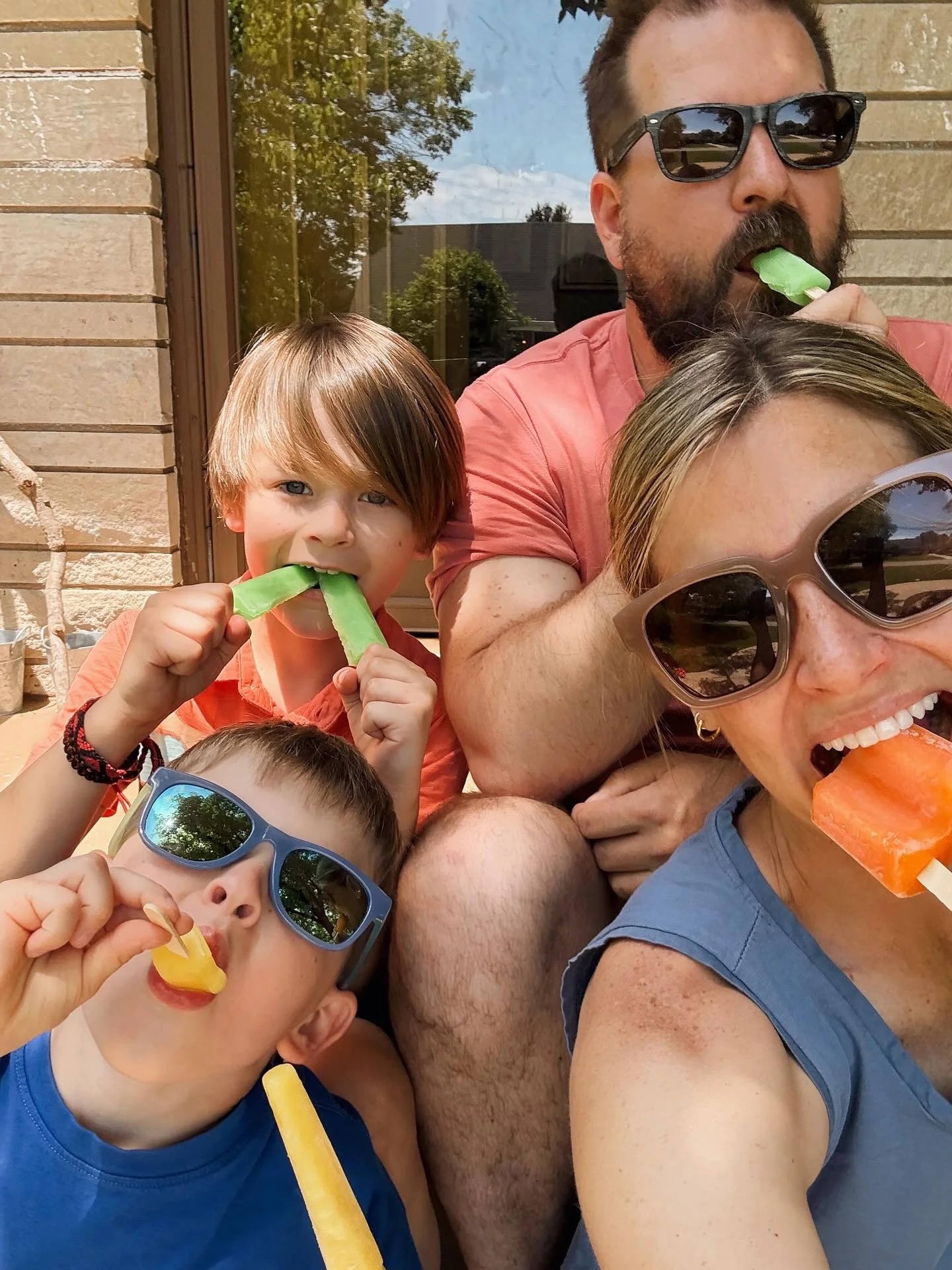 A year later and still love popsicles together on a hot summer day. 🥰