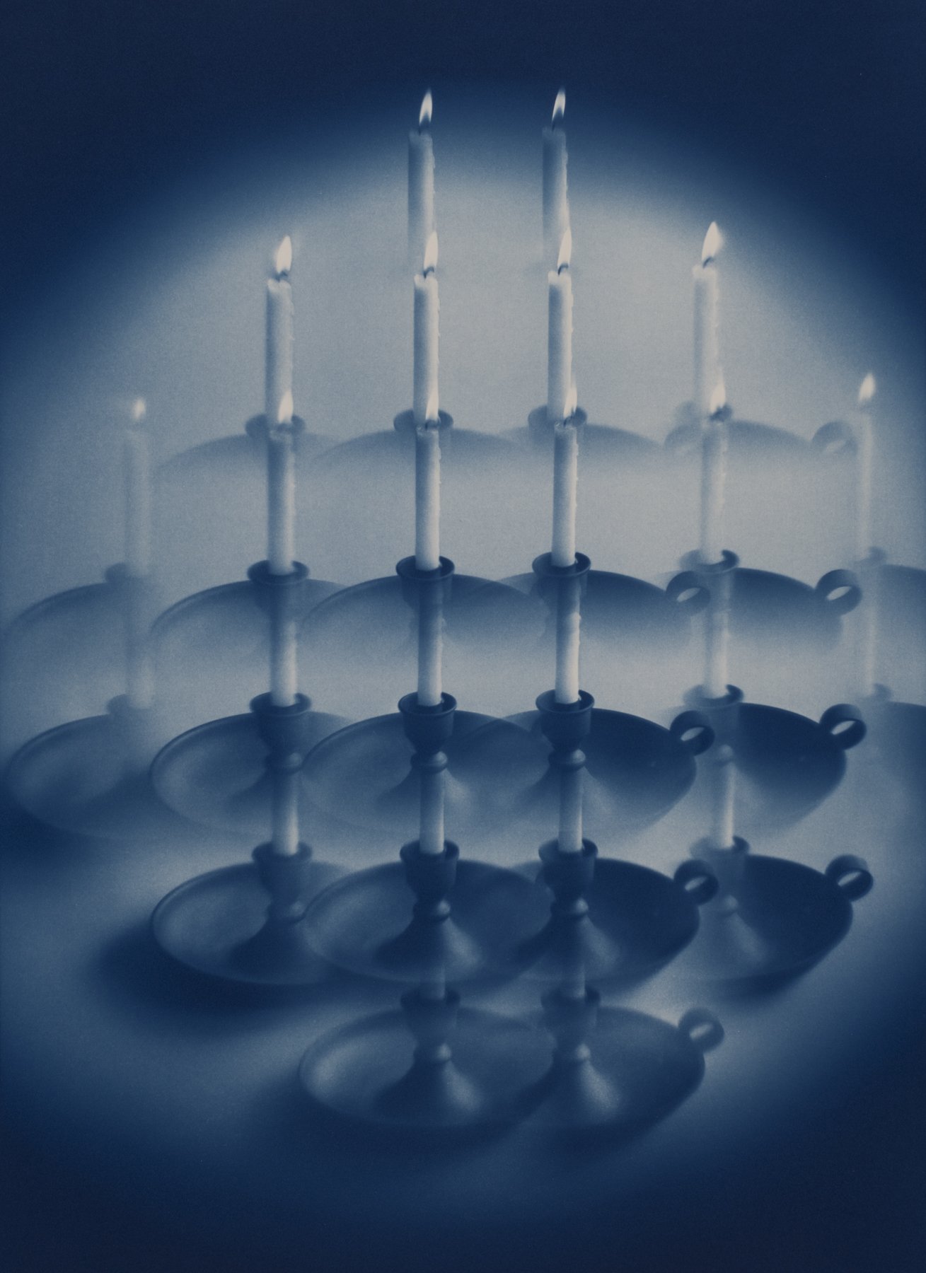   Kaleidoscope , 22 × 16 inches, cyanotype on Arches watercolor paper 