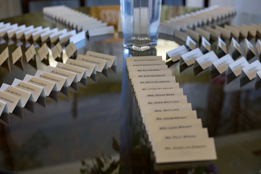 Escort cards: Kalos Designs | Photographer: Gaudium Photography