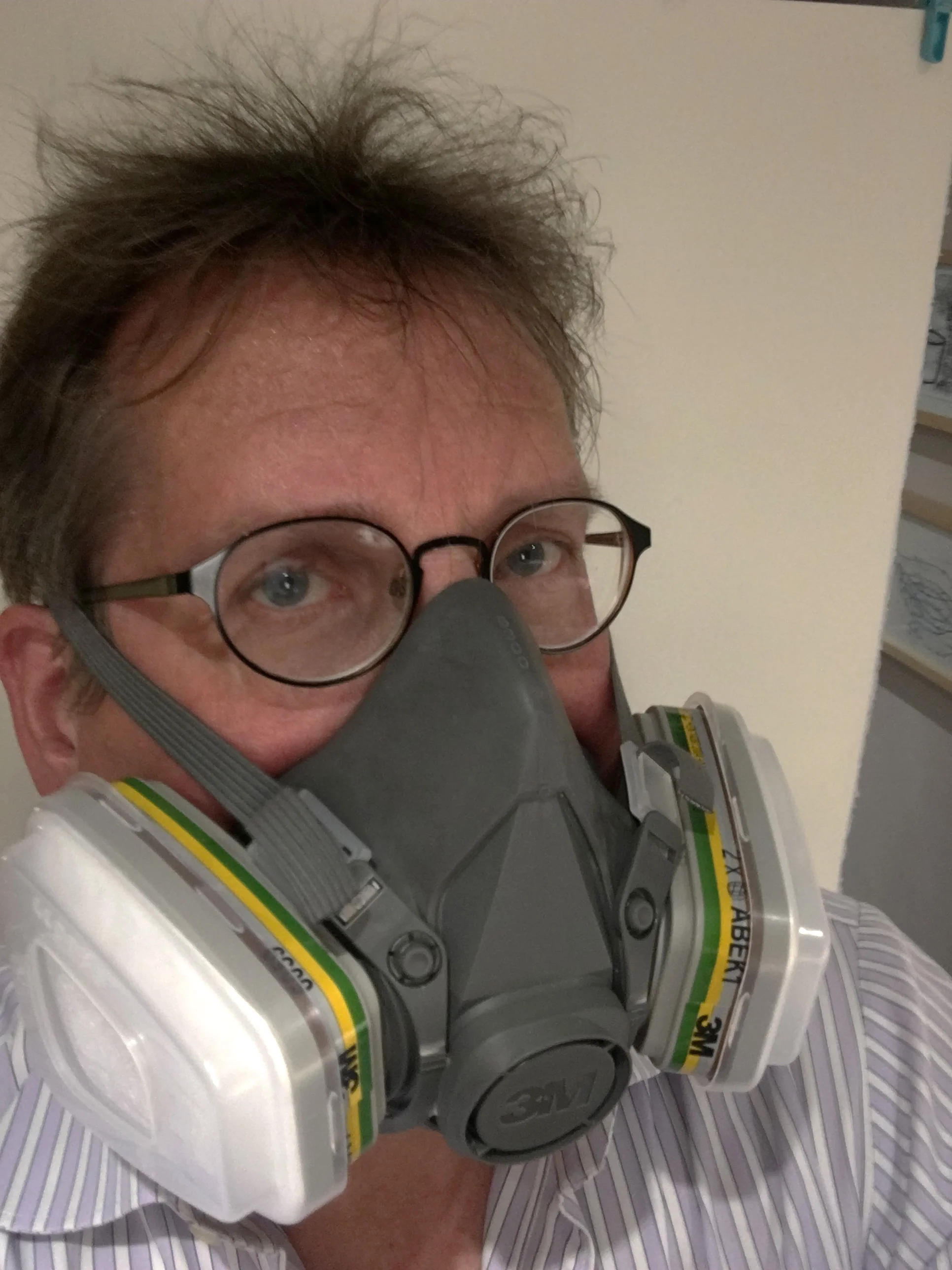 The 3M Face mask I wear when I am using glyoxal