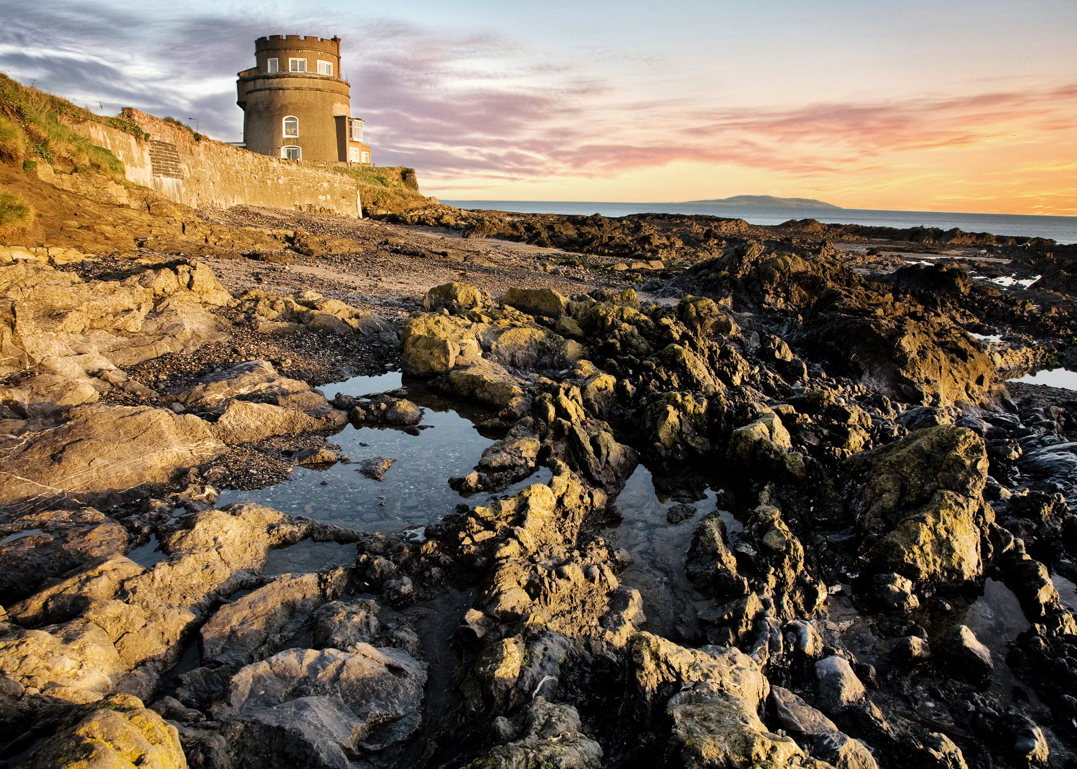 Martello Tower, Portmarnock (colour)