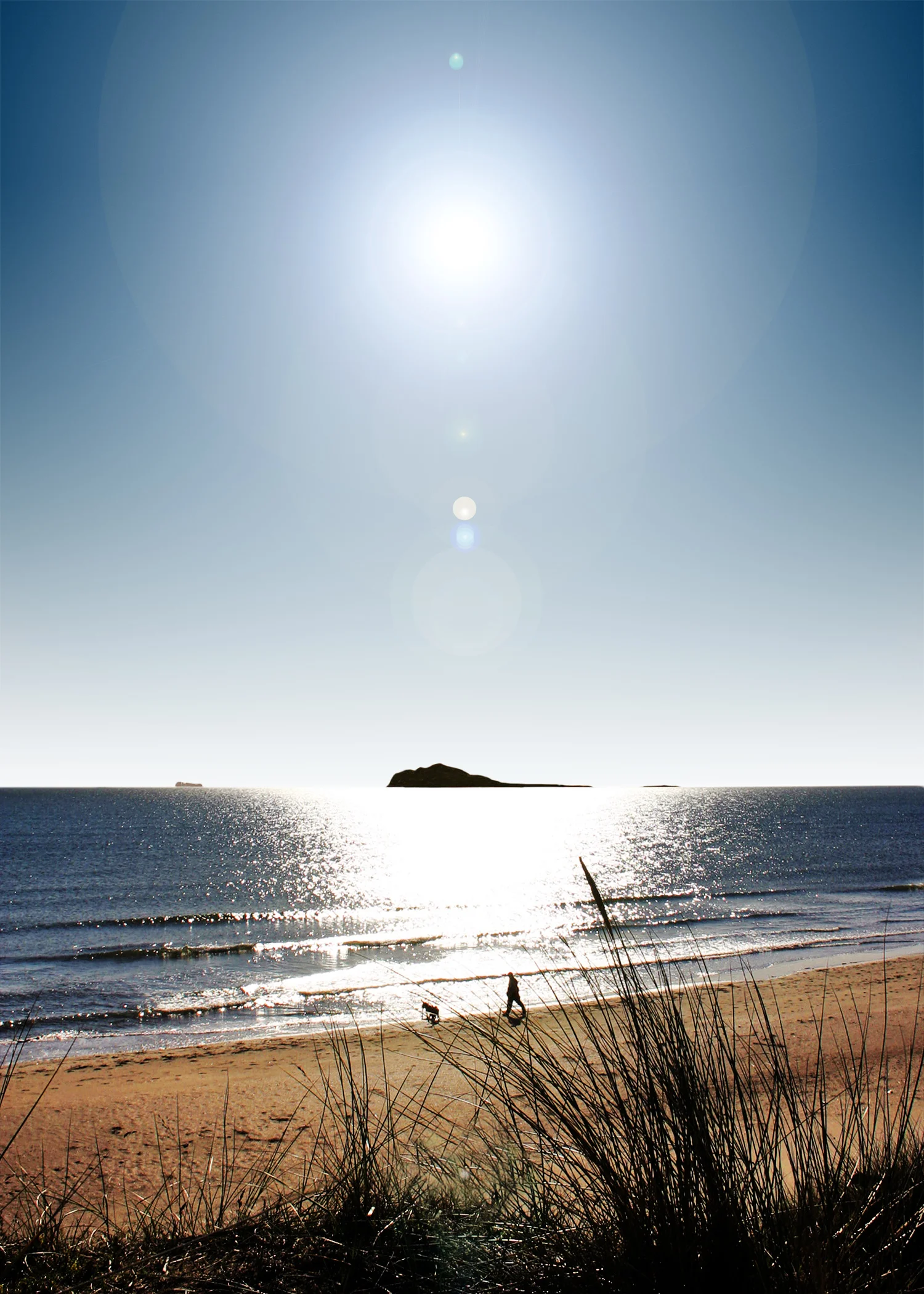 Walking the Velvet Strand, Portmarnock (colour)