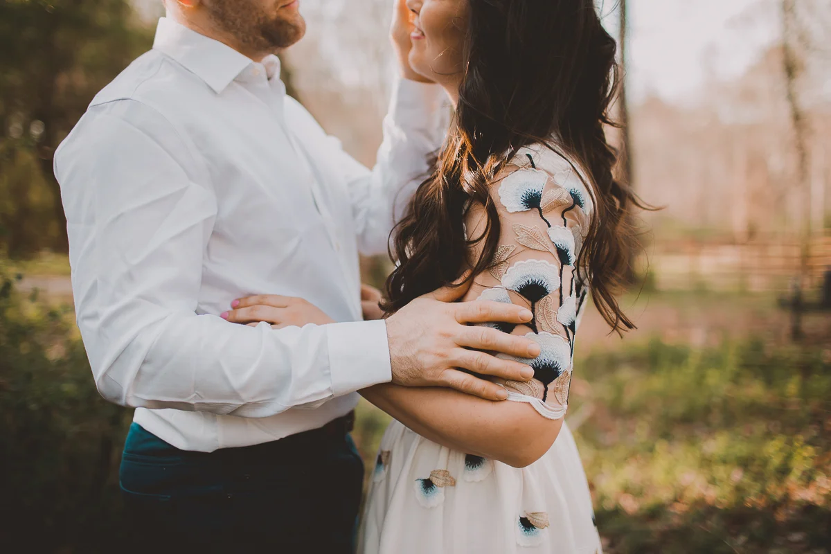 urban horse farm engagement session