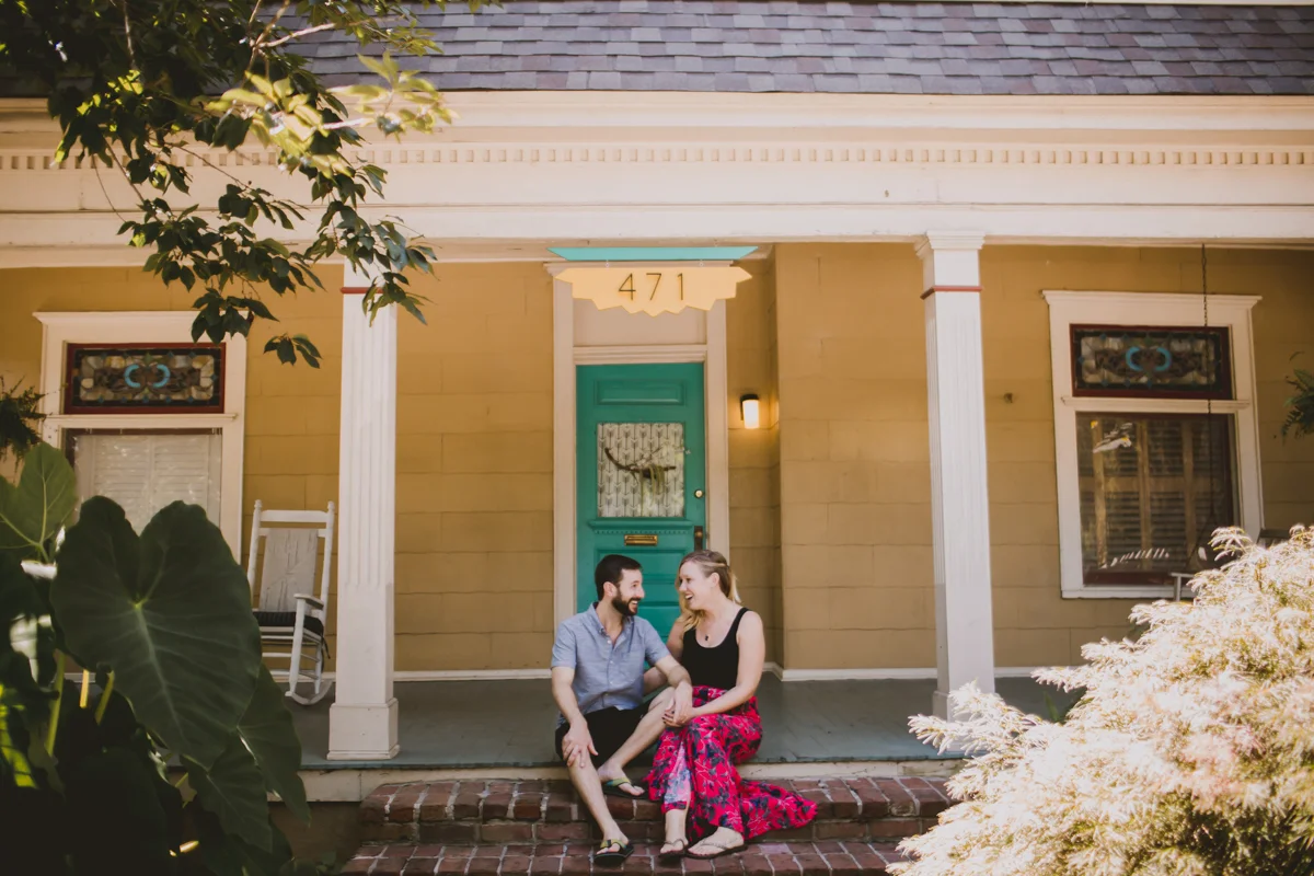 Ashli and Brendan | Grant Park Inhome Couples Session | Atlanta Wedding Photographer