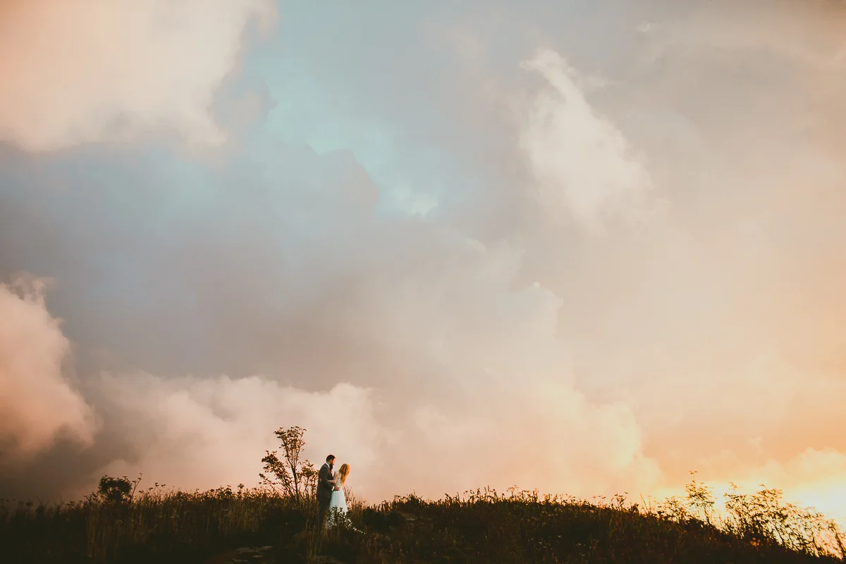 Kat and Shane | Black Balsam Knob Mountain Intimate Wedding | Asheville Wedding Photographer