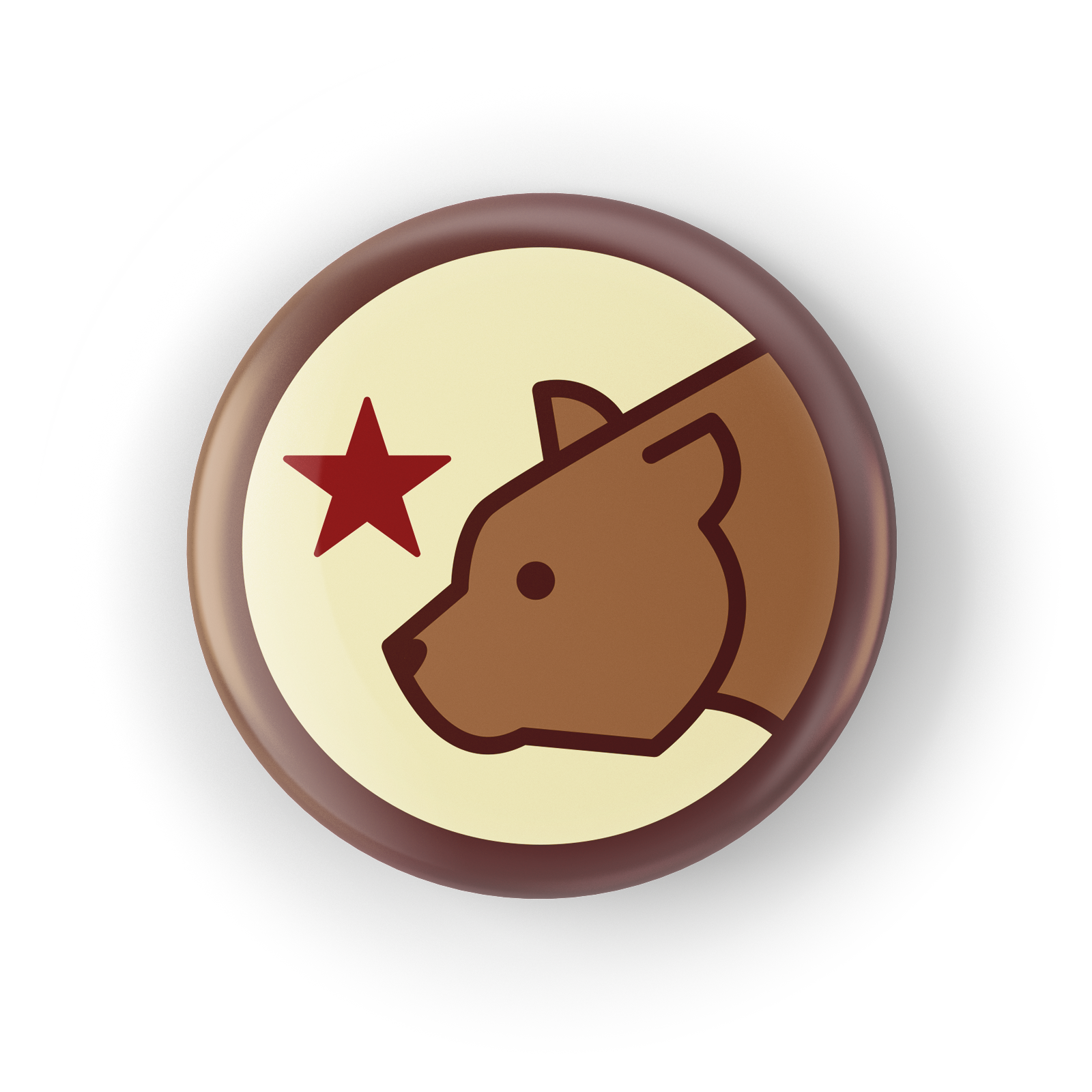 Cali Bear Button