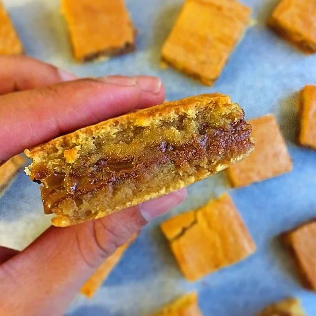 Nutella Stuffed Blondies