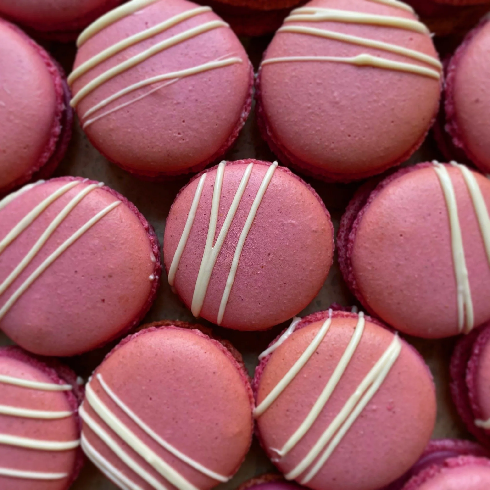 Raspberry Macarons