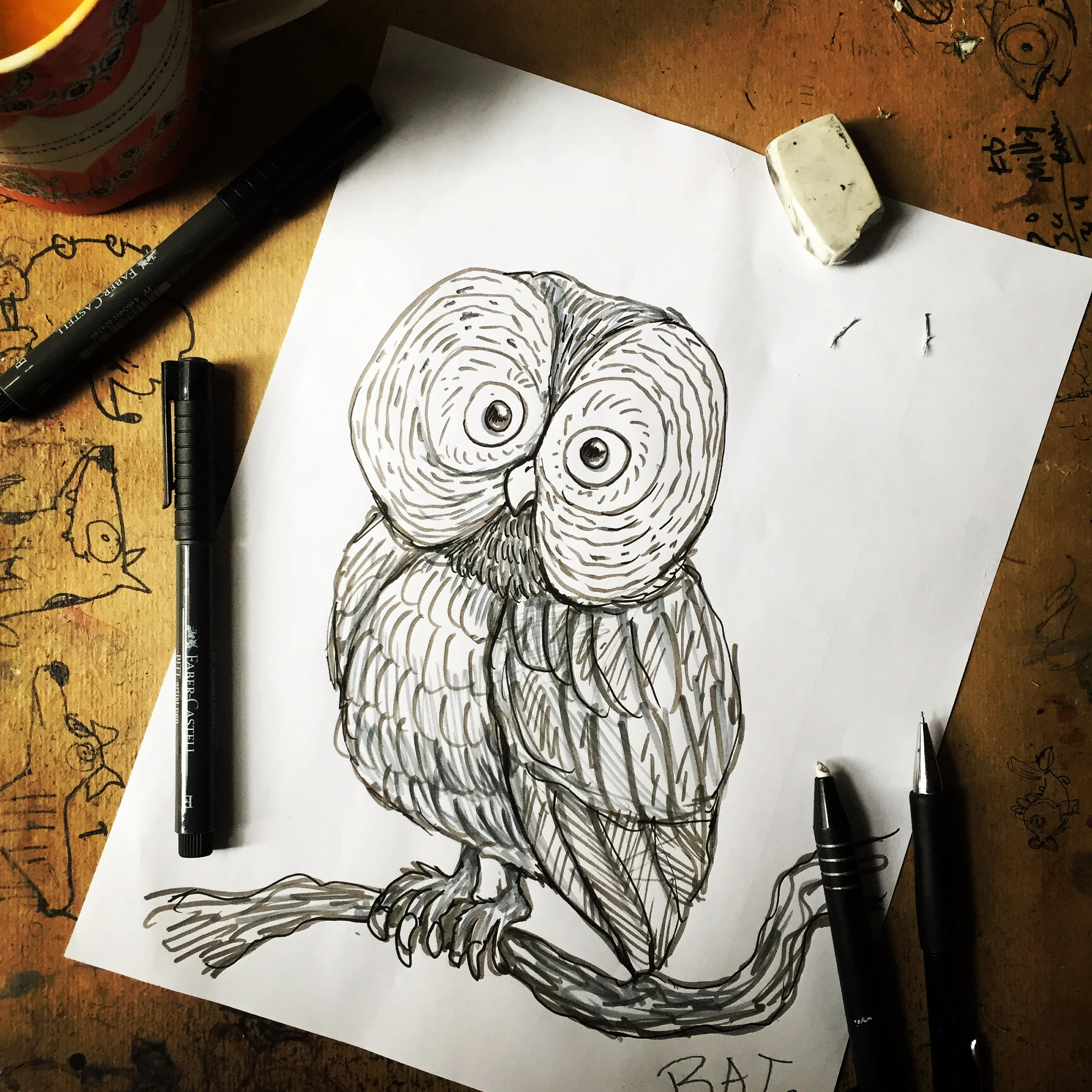 "Owl Sketch", 2019