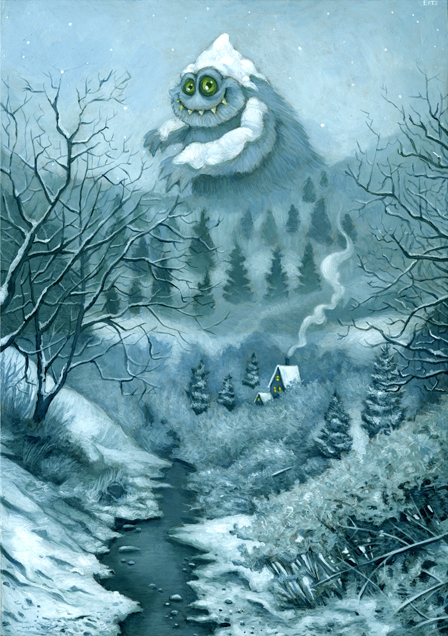 Limited Edition Bats Langley holiday card, exterior