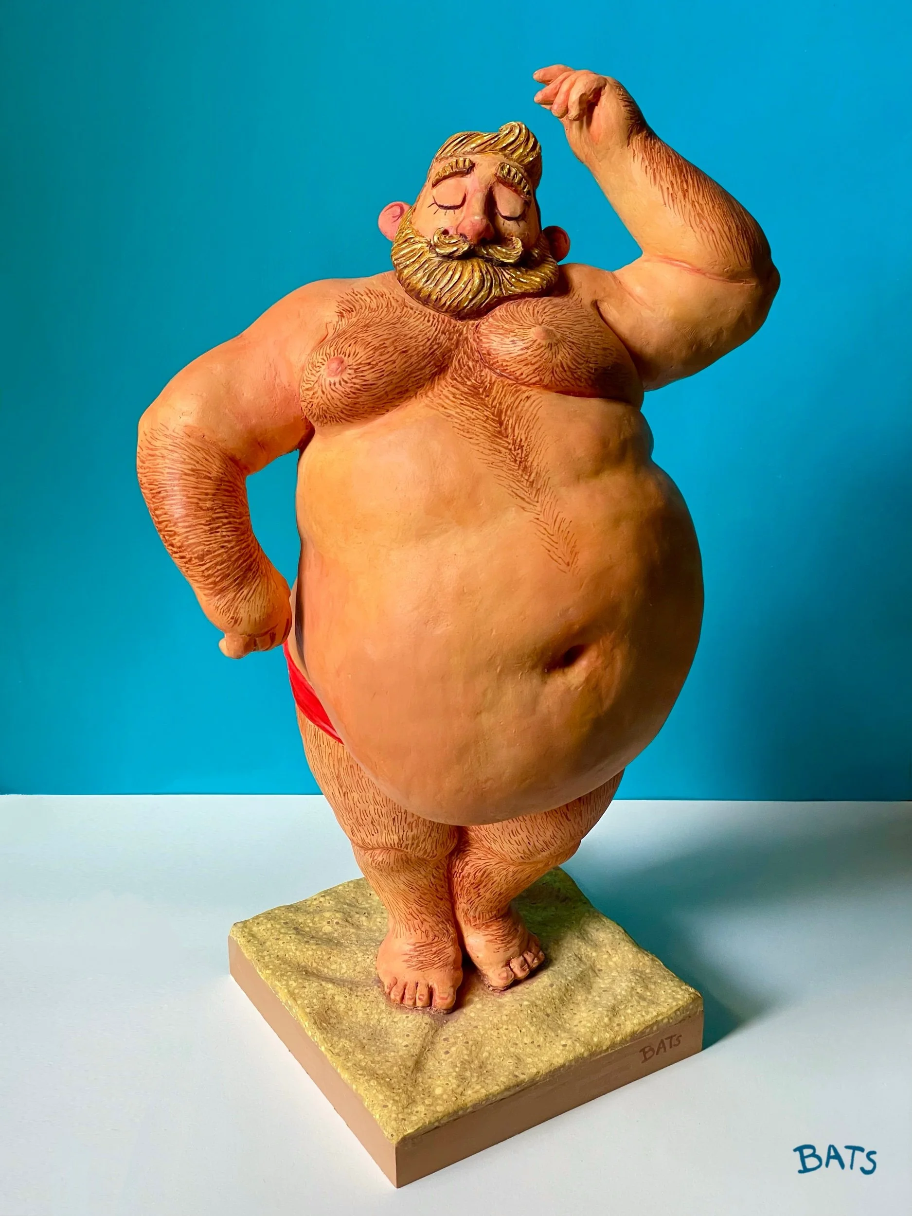 “GUS: Free Yourself”, 2022, Mixed Media Sculpture, 14” X 9” X 7.25”