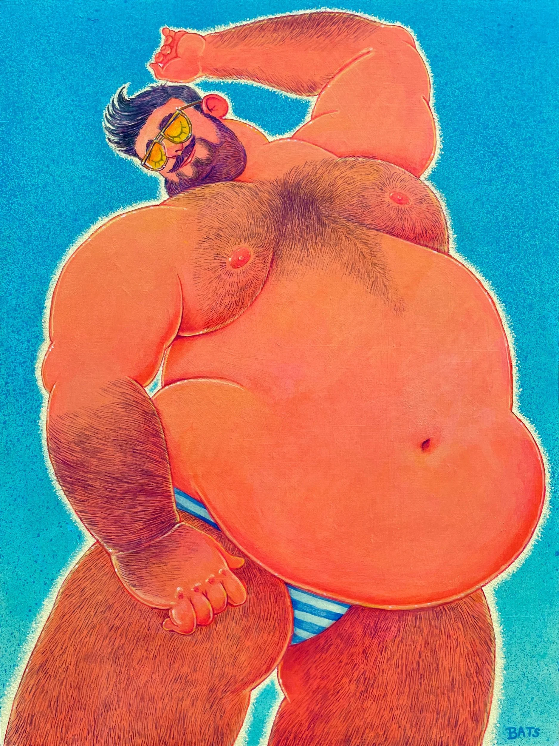 "GUS: Just Dance", 2023, Acrylic on Panel, 18" X 24"