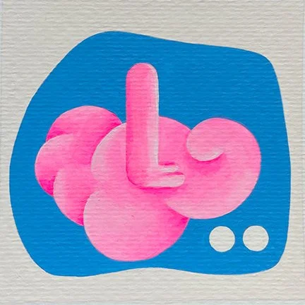  Acrylic painting 4”x 4”   2022 