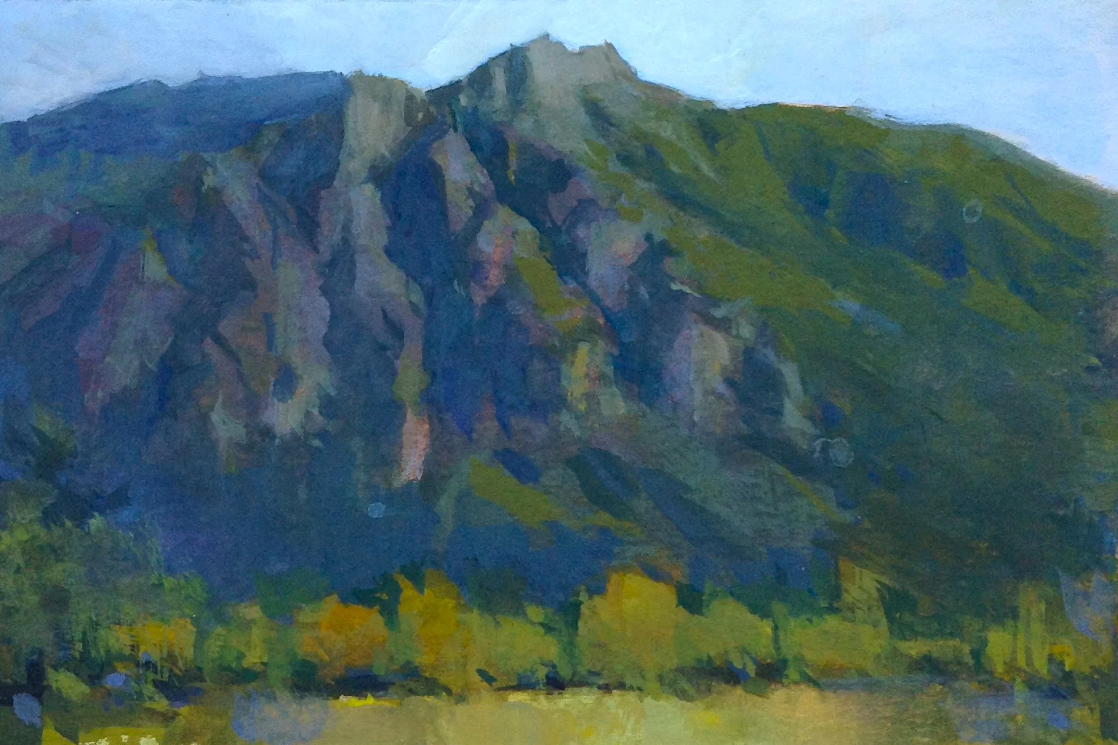 Mt Si-                        (Gouache)
