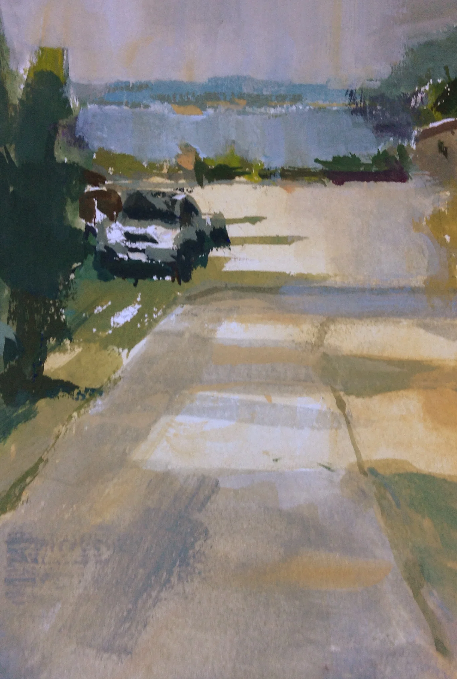 Whidbey Fairgrounds-(Gouache)