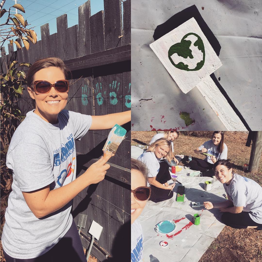 Spent the morning volunteering for @greenheartchs with my @obviouslee peeps. You know what they say.....the office that volunteers together, stays together! #omwerkperks 💚