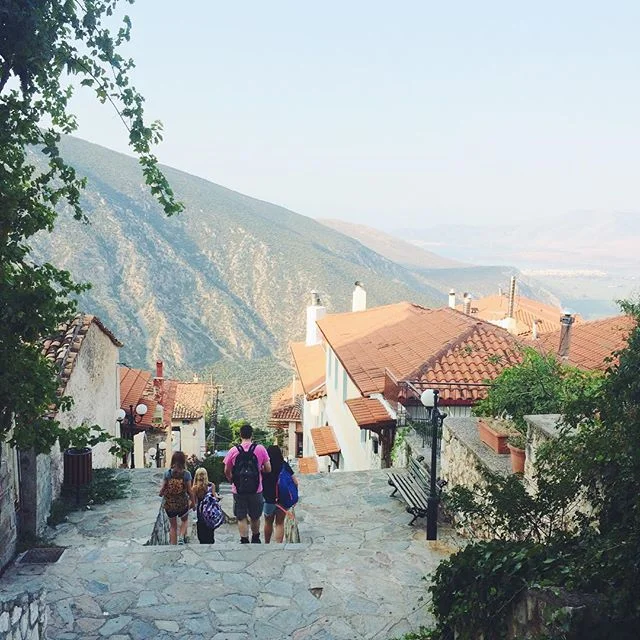 On our walk to class ❤️ // #VSCOcam #delphi #greece #emwenttogreece