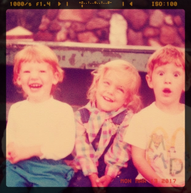 Myself, the bride to be, and our buddy wayyy back in the day.