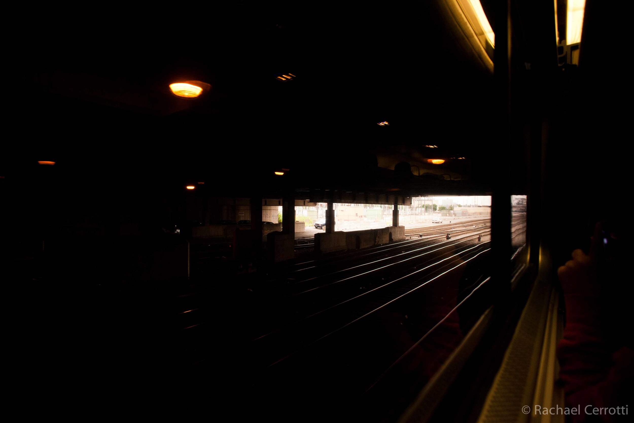 Leaving Chicago Union Station.
