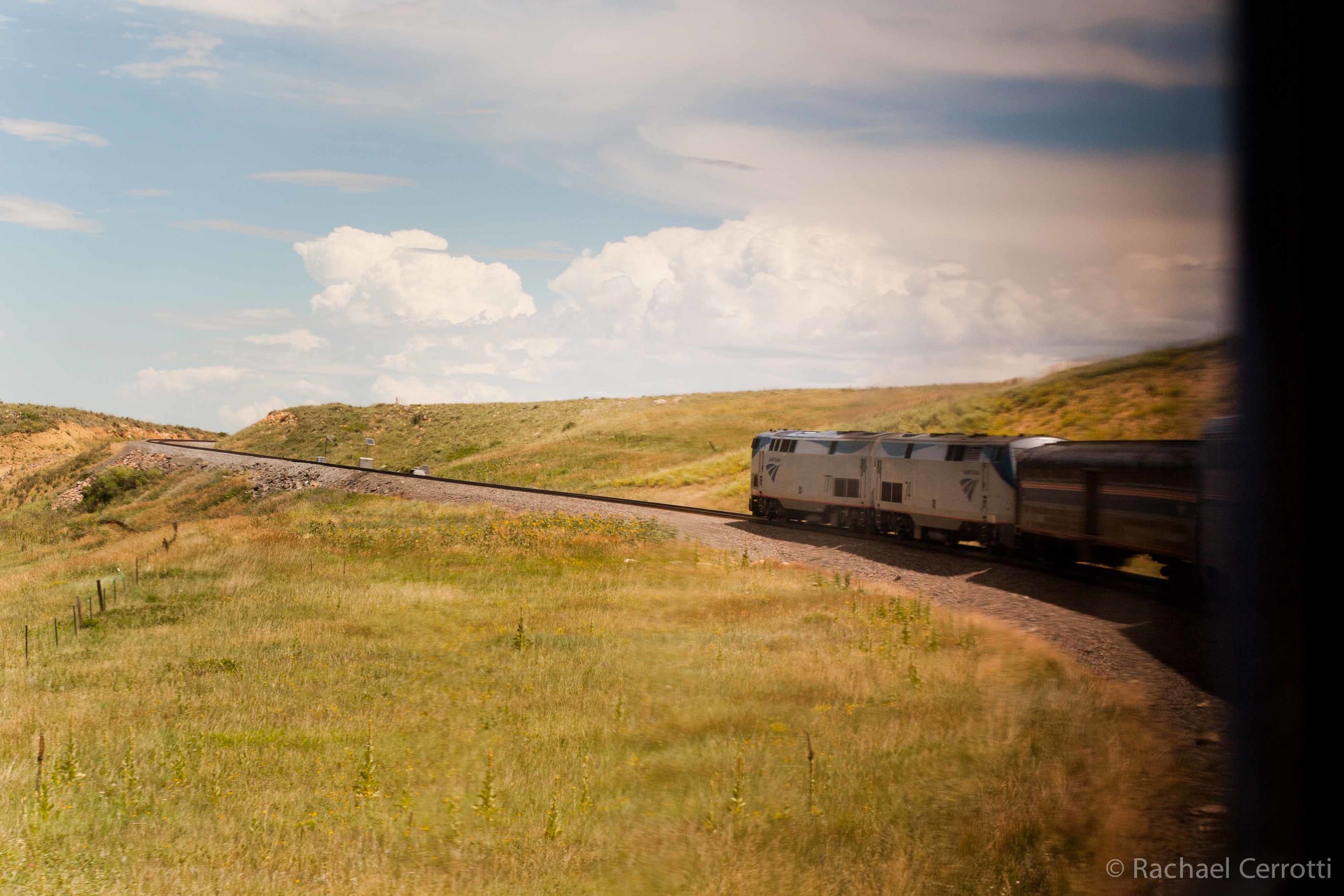 The California Zephyr snakes through the Rockies. I loved being able to see the front of the train winding through the mountains – a sight you would never see in the flat lands of America.
