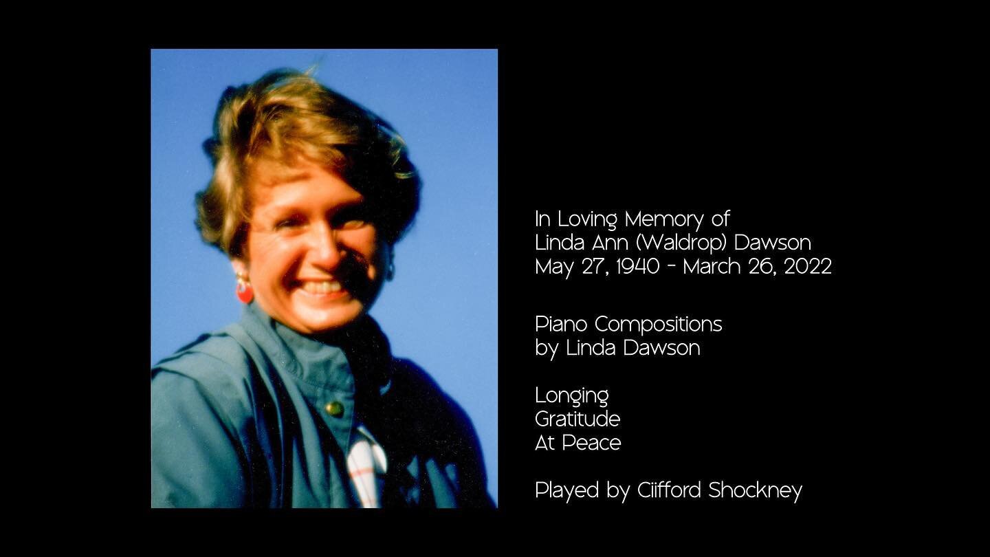 For the Celebration of Life service, in memory of my Mom (June 4th), I disappeared for several weeks and chose to pour my heart and soul into curating and creating 200 slides, with 500+ photos, to bring the fullness of her life &quot;to life.&quot;
.