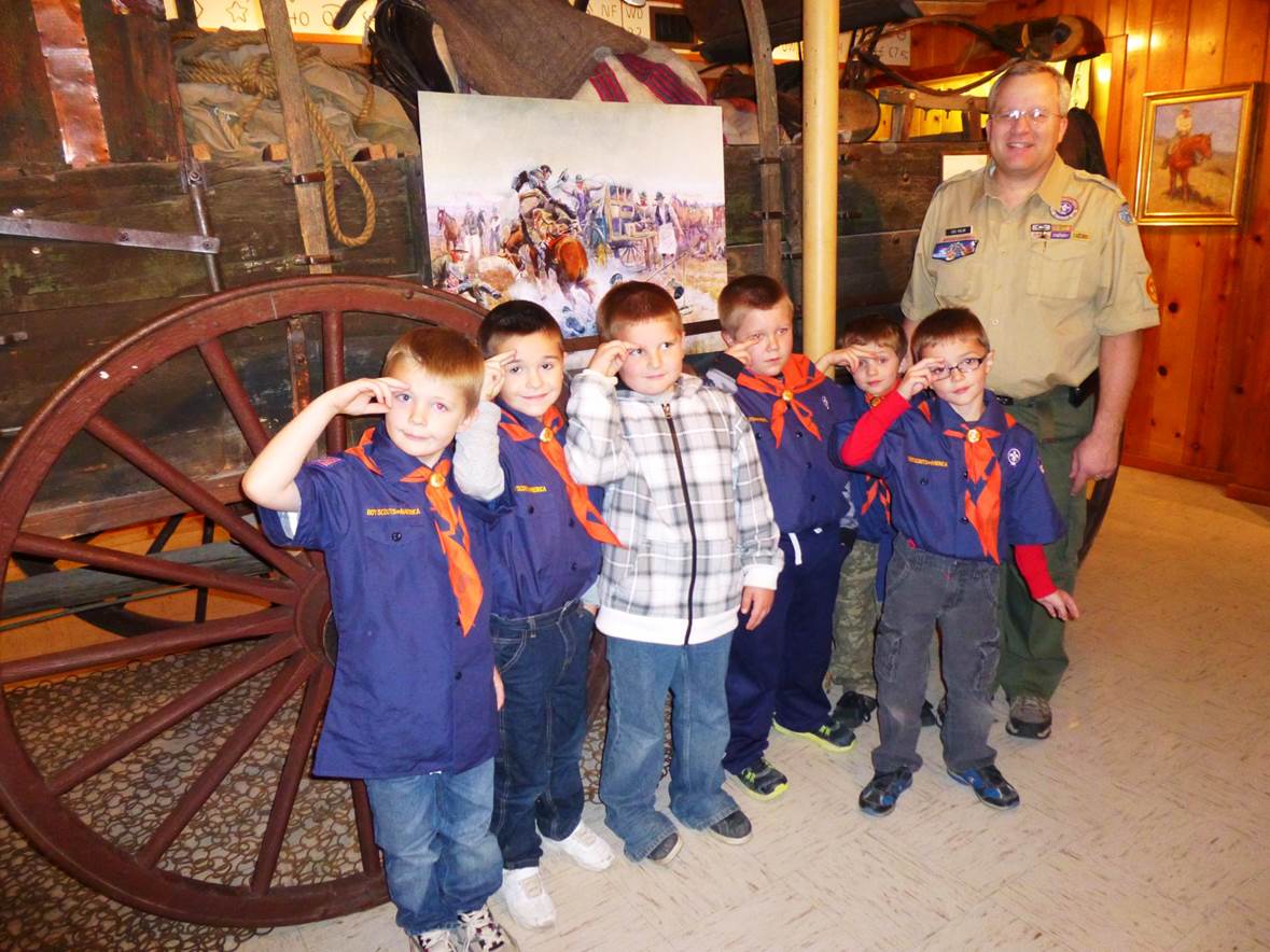  Cub Scouts visiting the YCM 