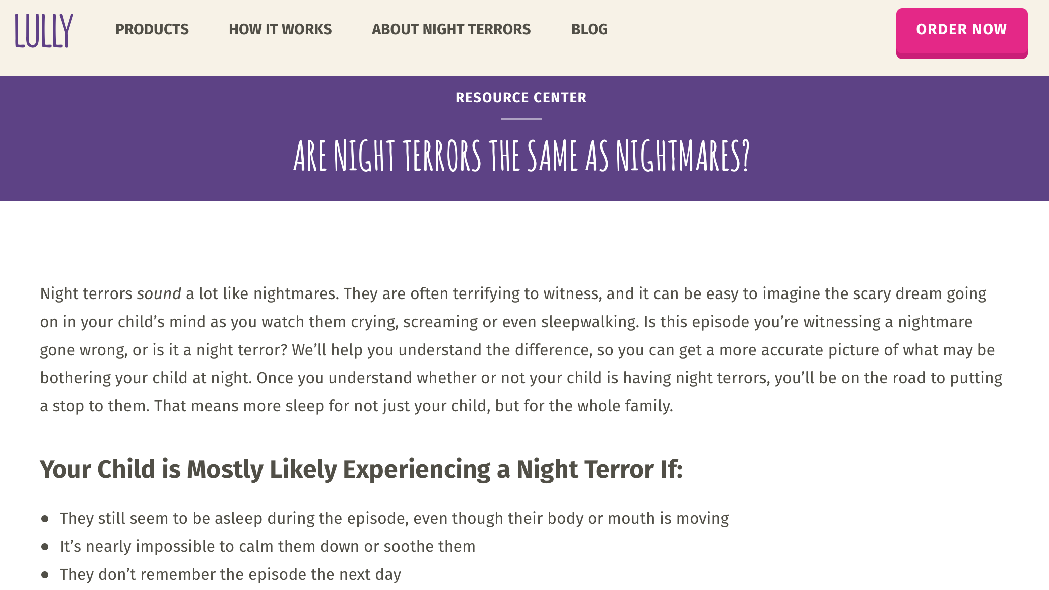 Informational blog posts dispel myths and reassure parents.