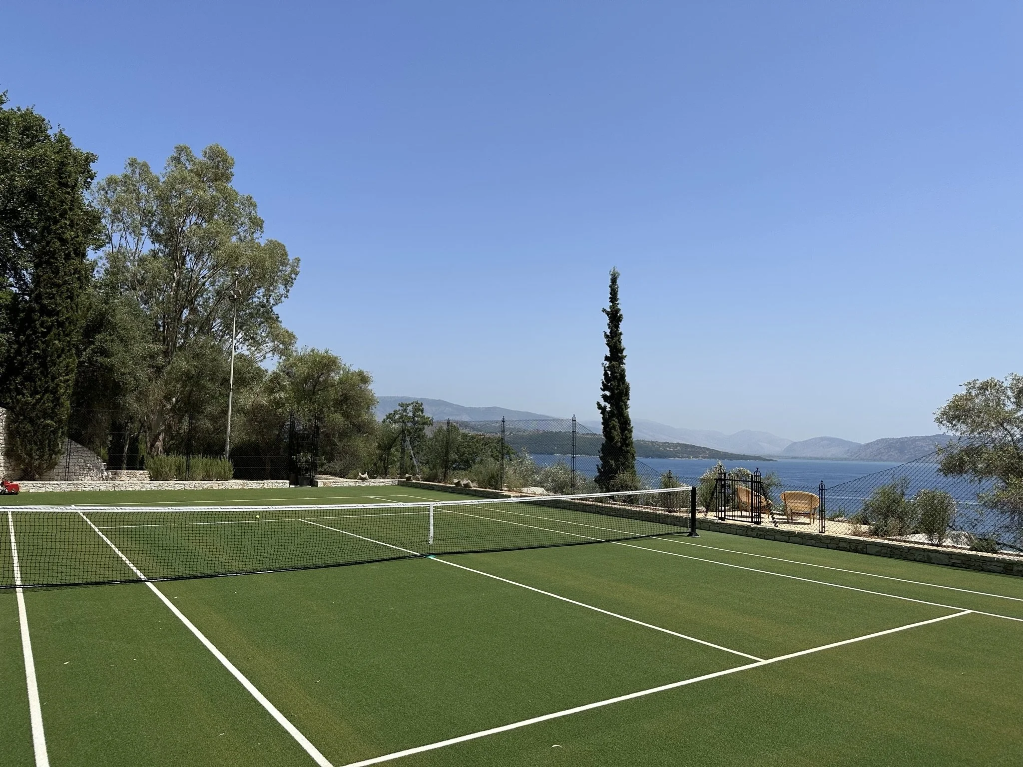 Photo inspiration: Picture Idea: Private Villa And Tennis Court Corfu Greece