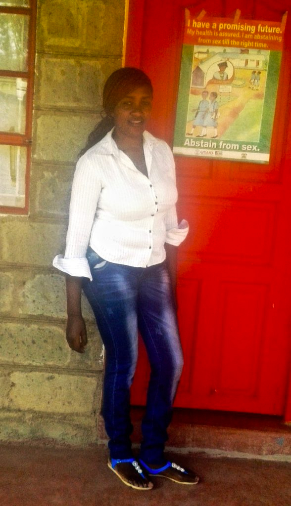 Nelly, just after graduating secondary school
