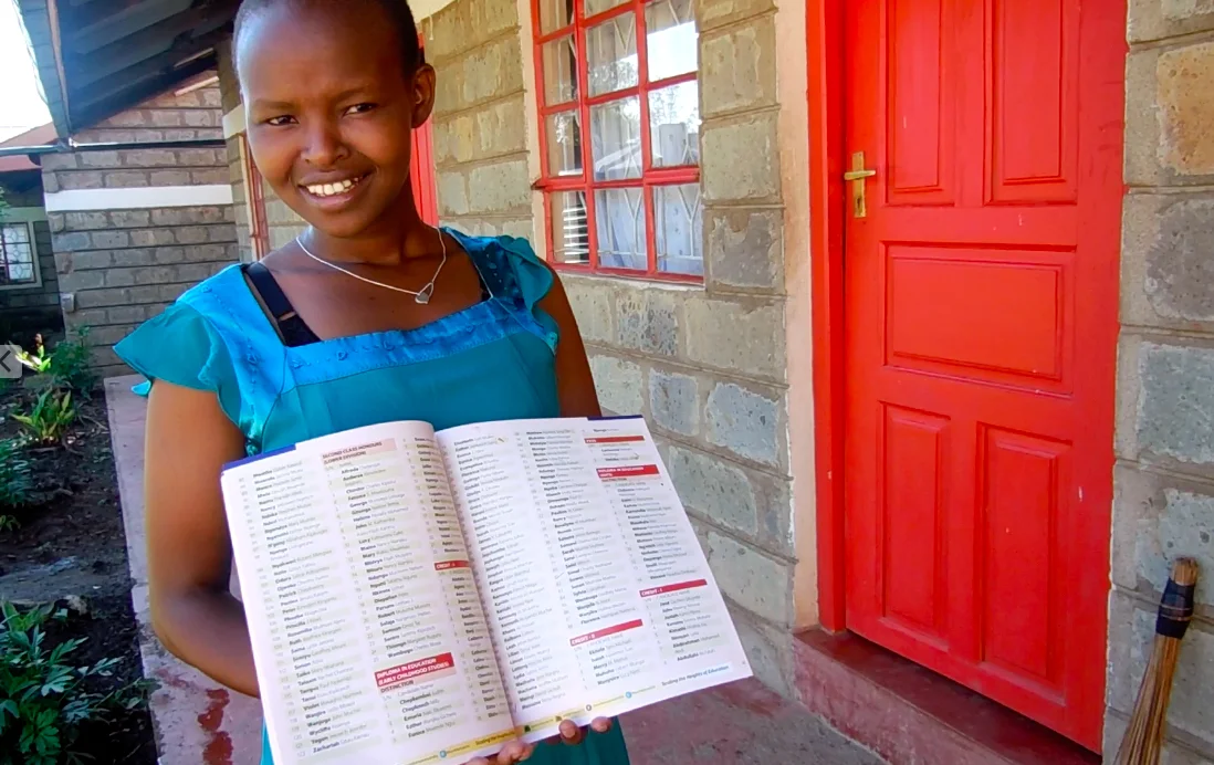 Regina, who completed her diploma in Early Childhood Education and Development and is now studying for an advanced degree
