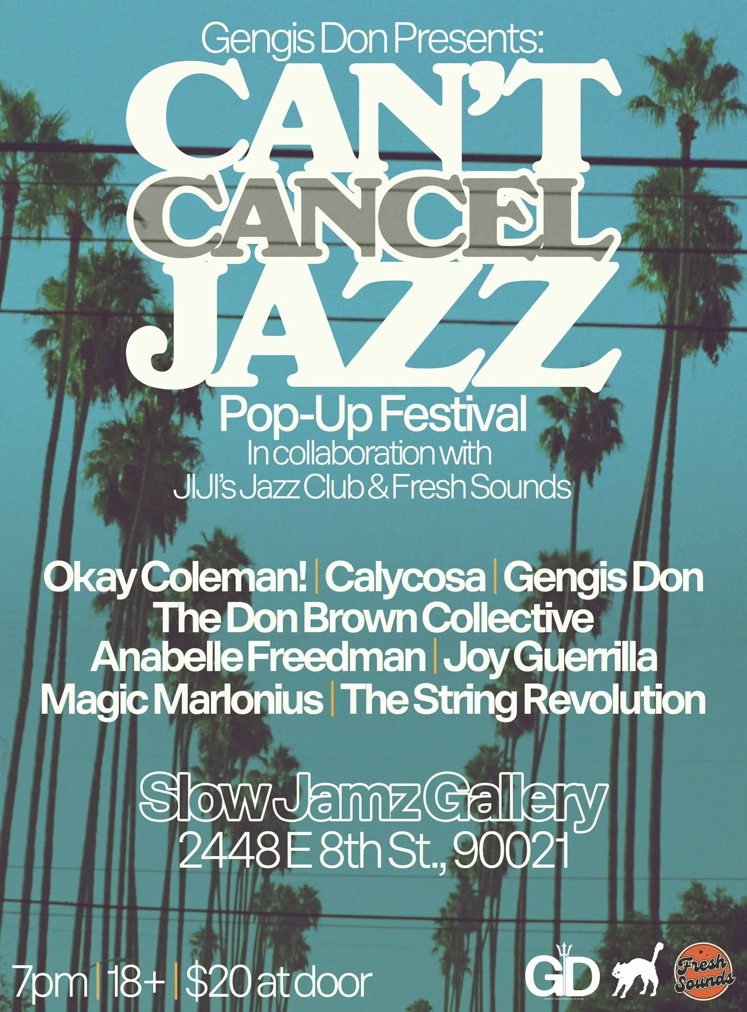 Yeah! Thank you Gengis Don for putting this together so last minute 👊🙏 Unfortunately, the LA Jazz Fest was cancelled so the community out here has come together to do our own mini one 😎 This Thursday! #thestringrevolution #guitartrio #lamusicscene